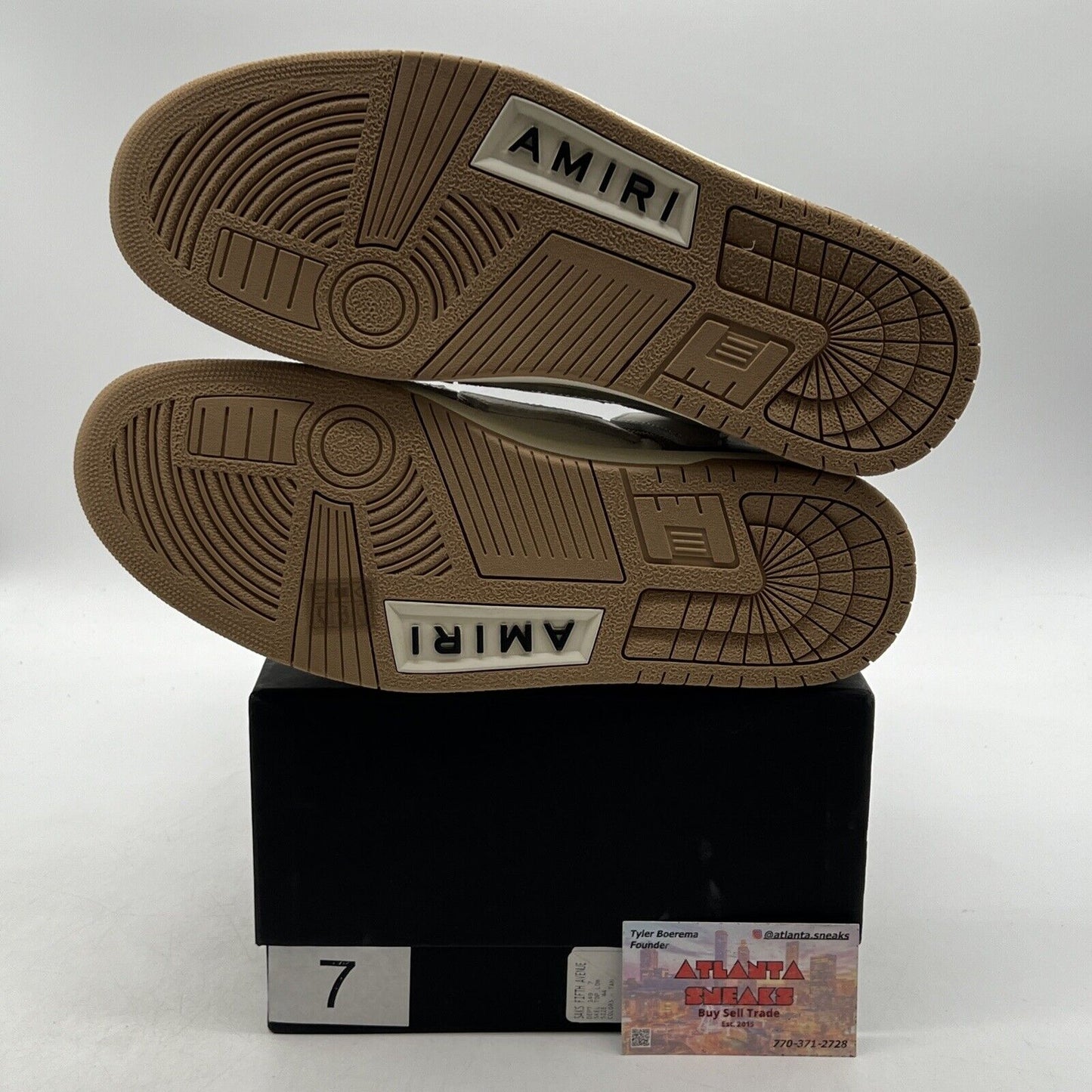 Size 11 - Amiri Skel Top Low 'Tan' Sneakers