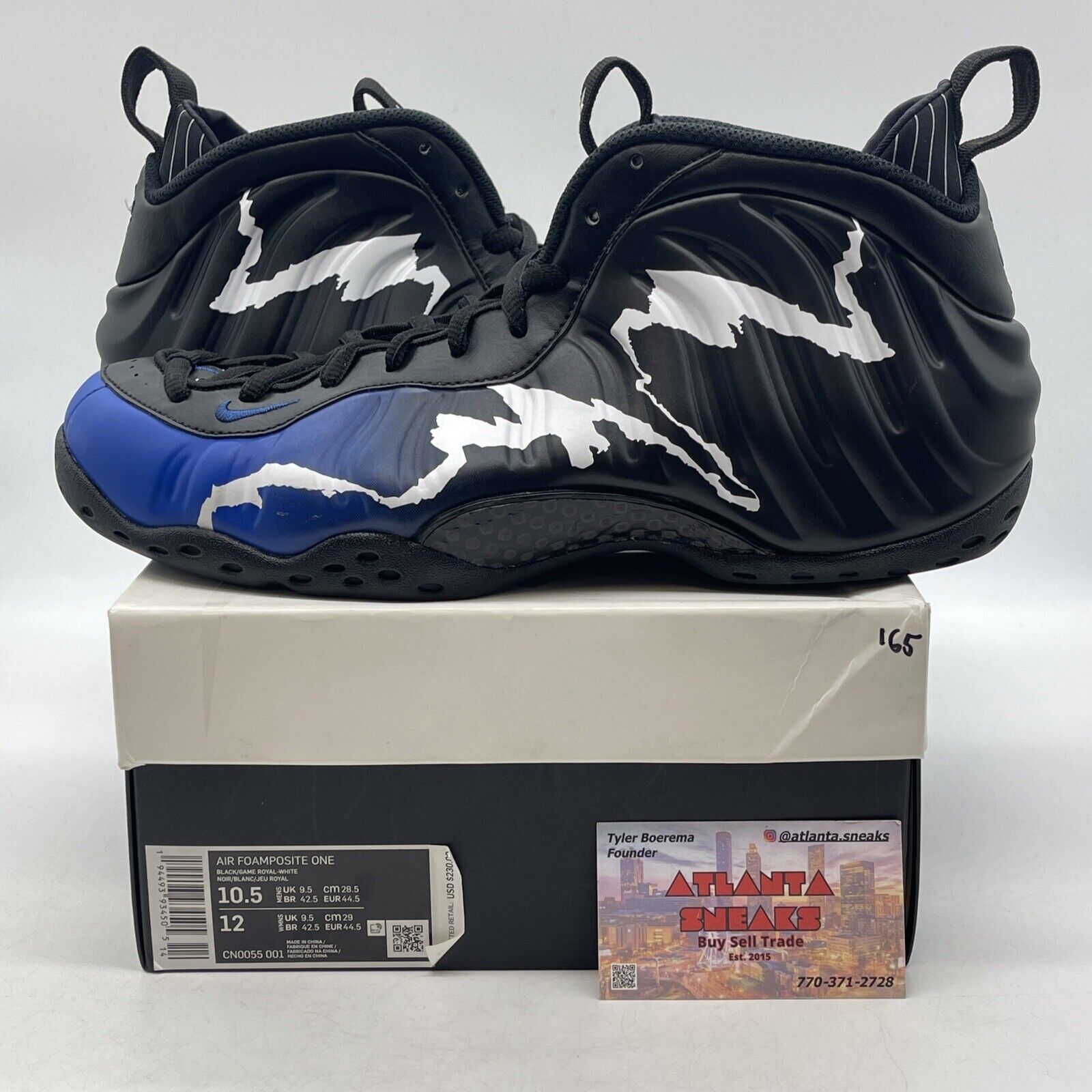 Size 10.5 - Nike Air Foamposite One 1996 All-Star Game Black Blue (CN0055-001)