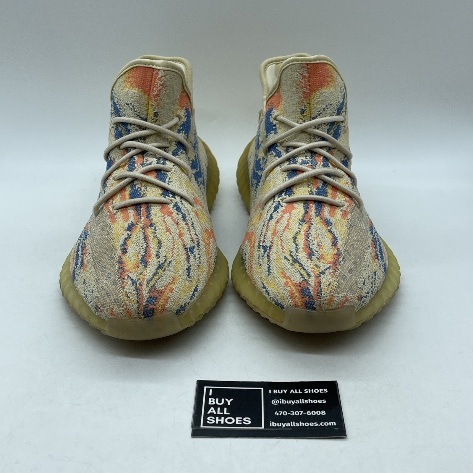 Size 12.5 - adidas Yeezy Boost 350 V2 Low MX Oat Blue Orange Suede (GW3773)