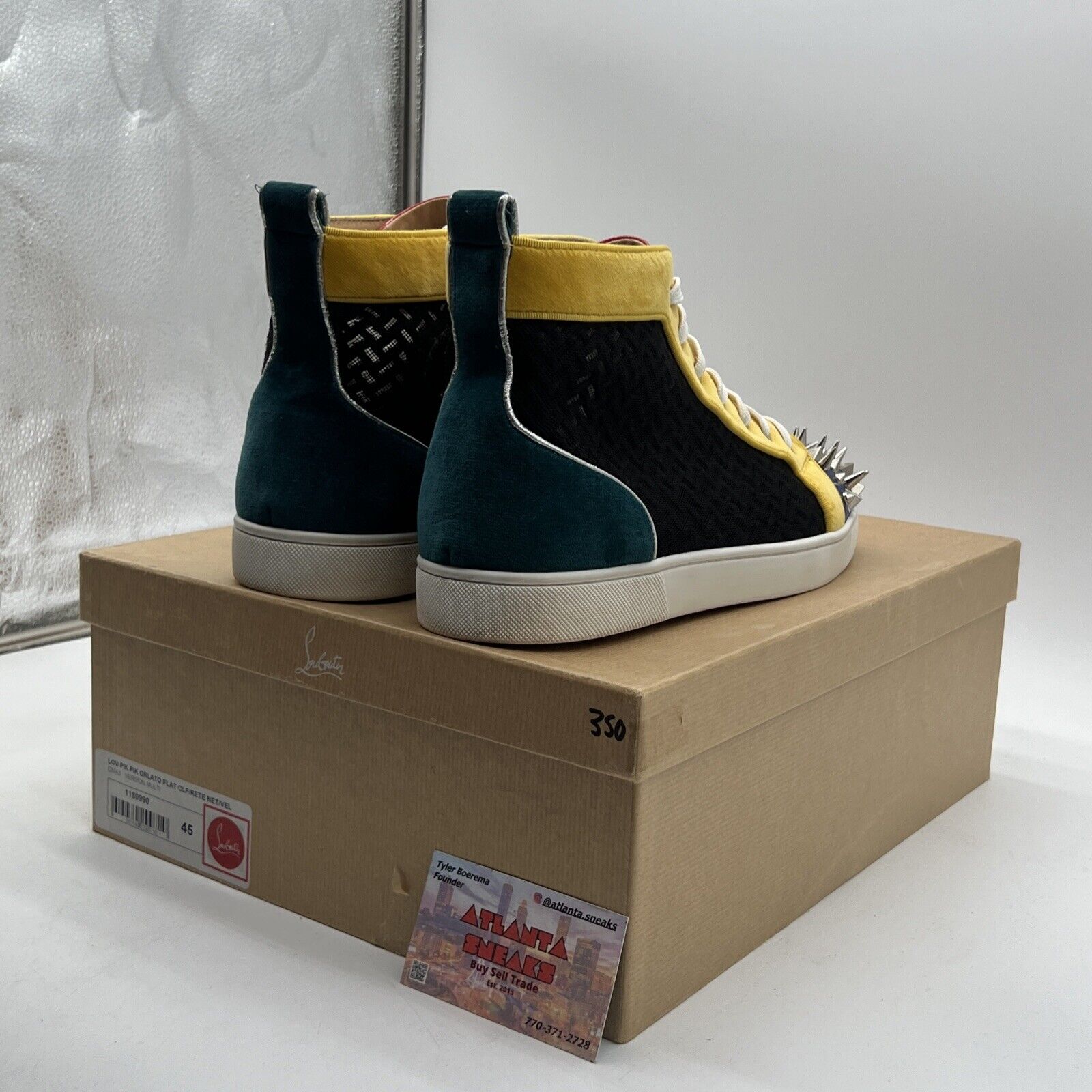 Size 11 - Christian Louboutin Orlato Multicolor High Top Sneaker