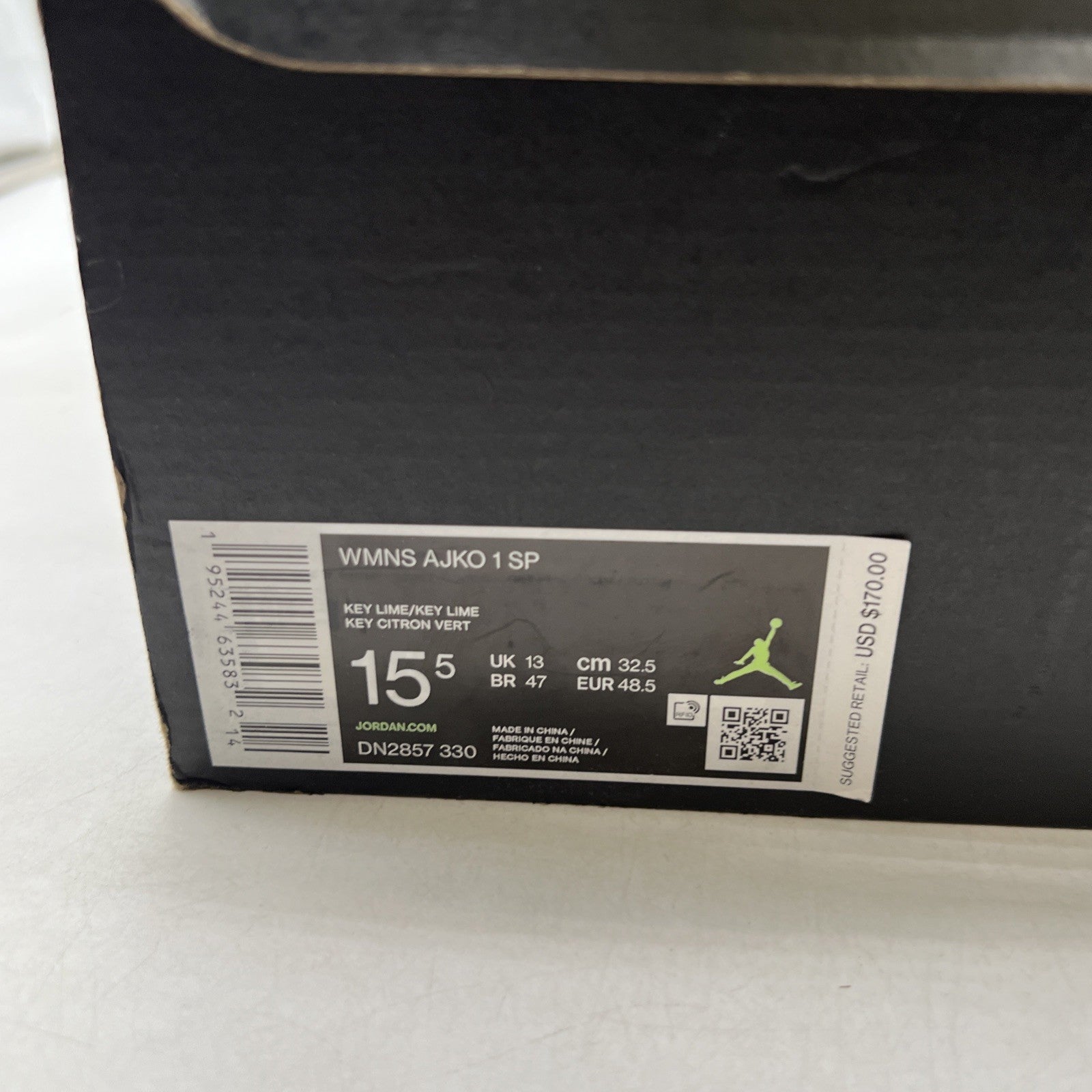 Size 15.5 - Billie Eilish x Air Jordan 1 KO Volt W (DN2857-330)