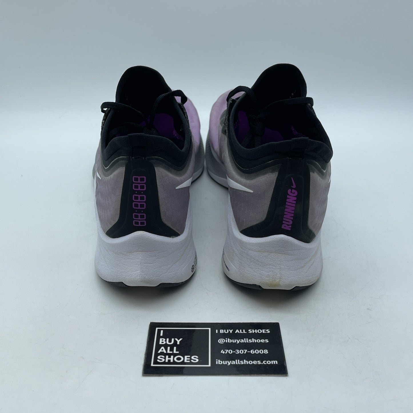 Size 10.5 - Nike Zoom Fly 3 Hyper Violet Black Suede Leather (AT8240-500)