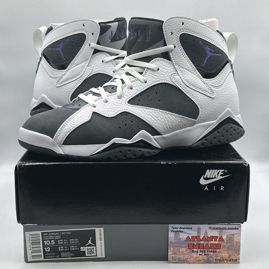 Size 10.5 - Jordan 7 Grey/White Flint Premium Materials Under Retail Deals