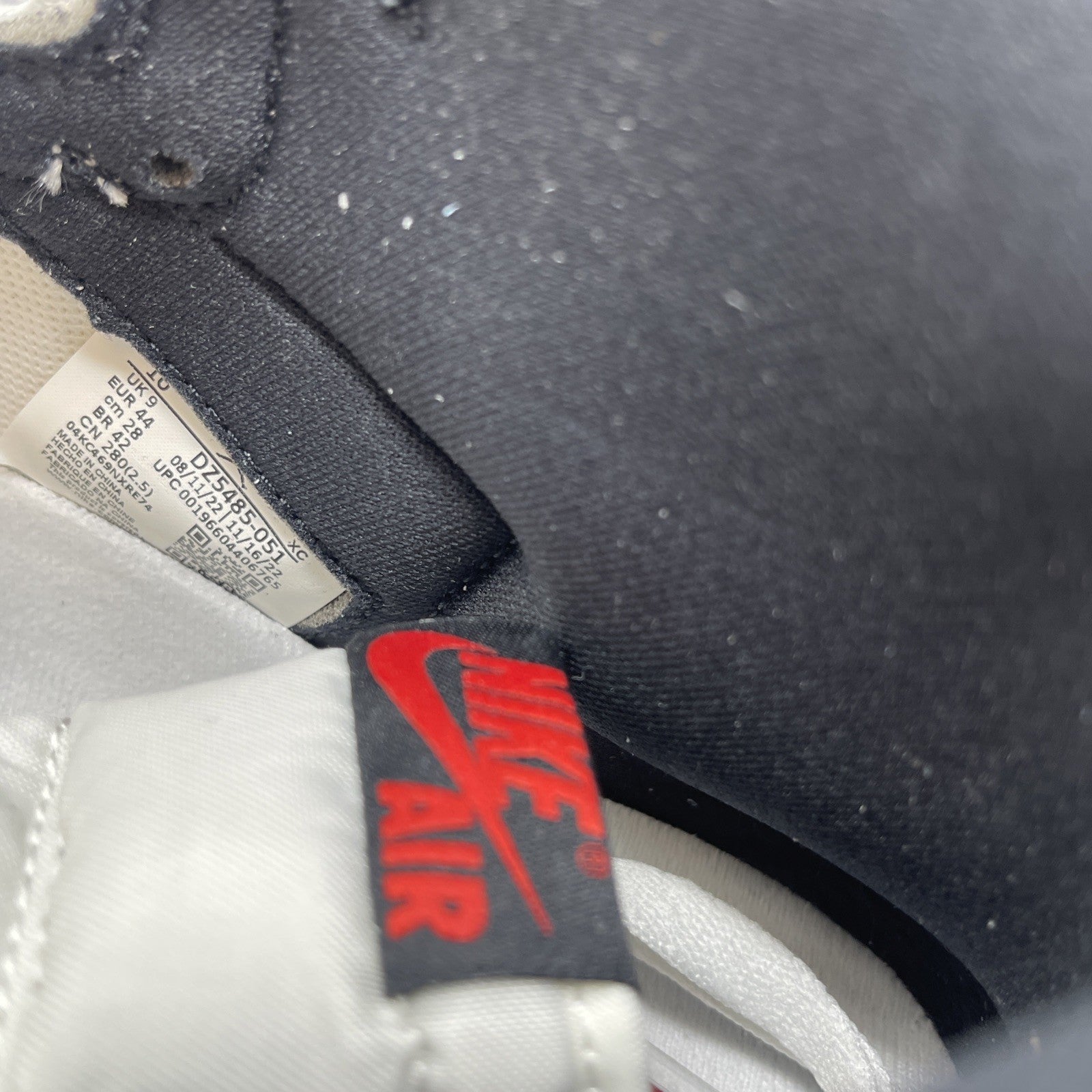Size 10 - Air Jordan 1 Retro OG High Washed Black (DZ5485-051)
