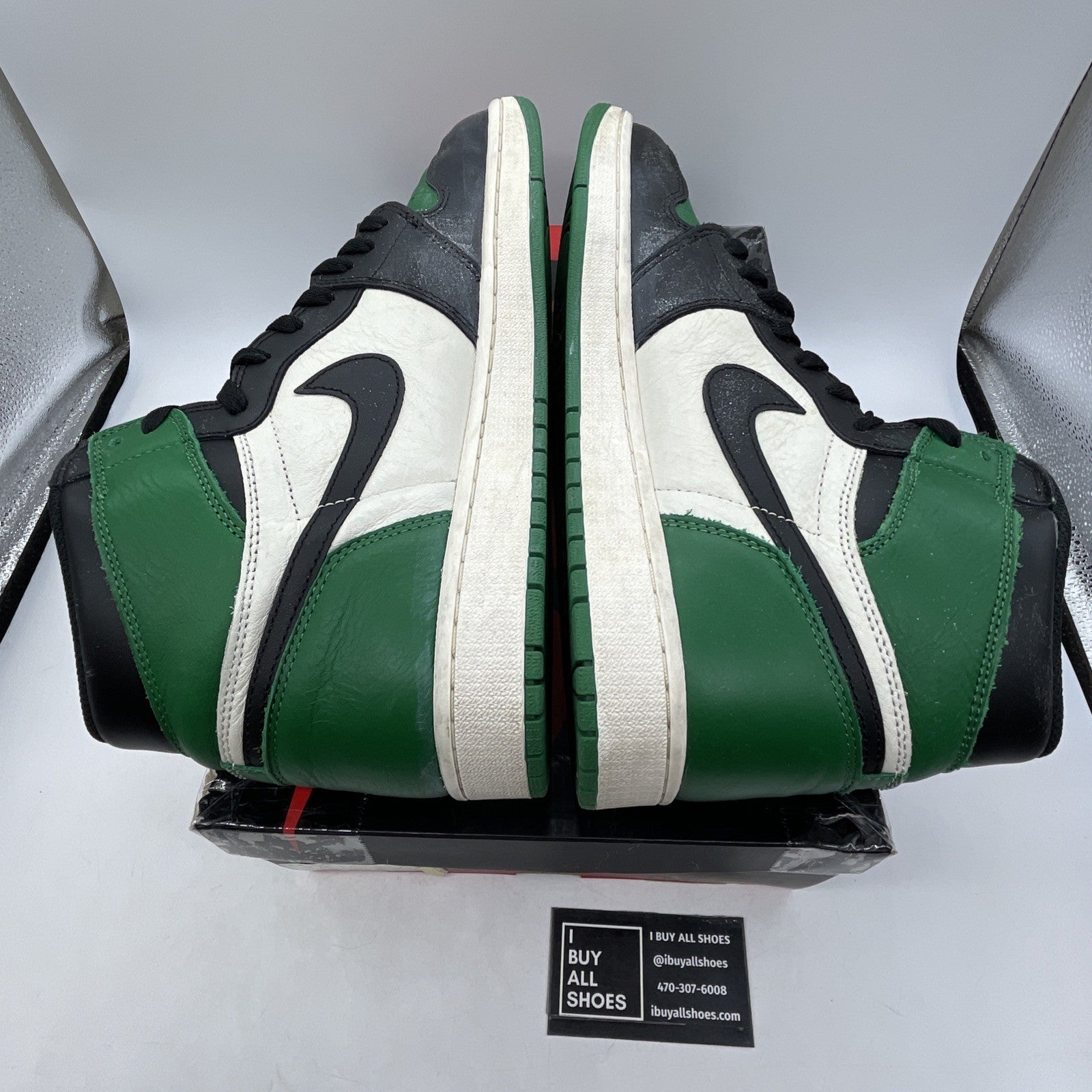 Size 12 - Air Jordan 1 Mid Pine Green (555088-302)