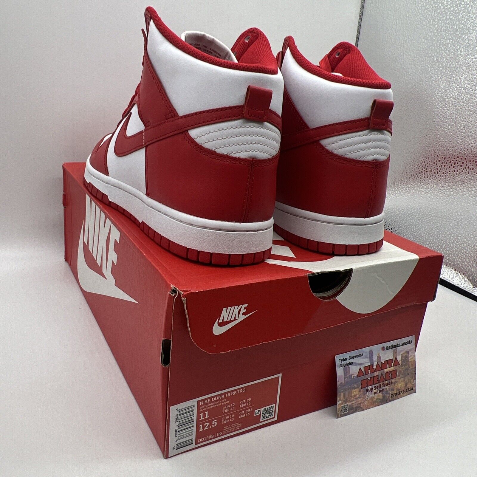 Size 11 - Nike Dunk High University Red Brand New Og All