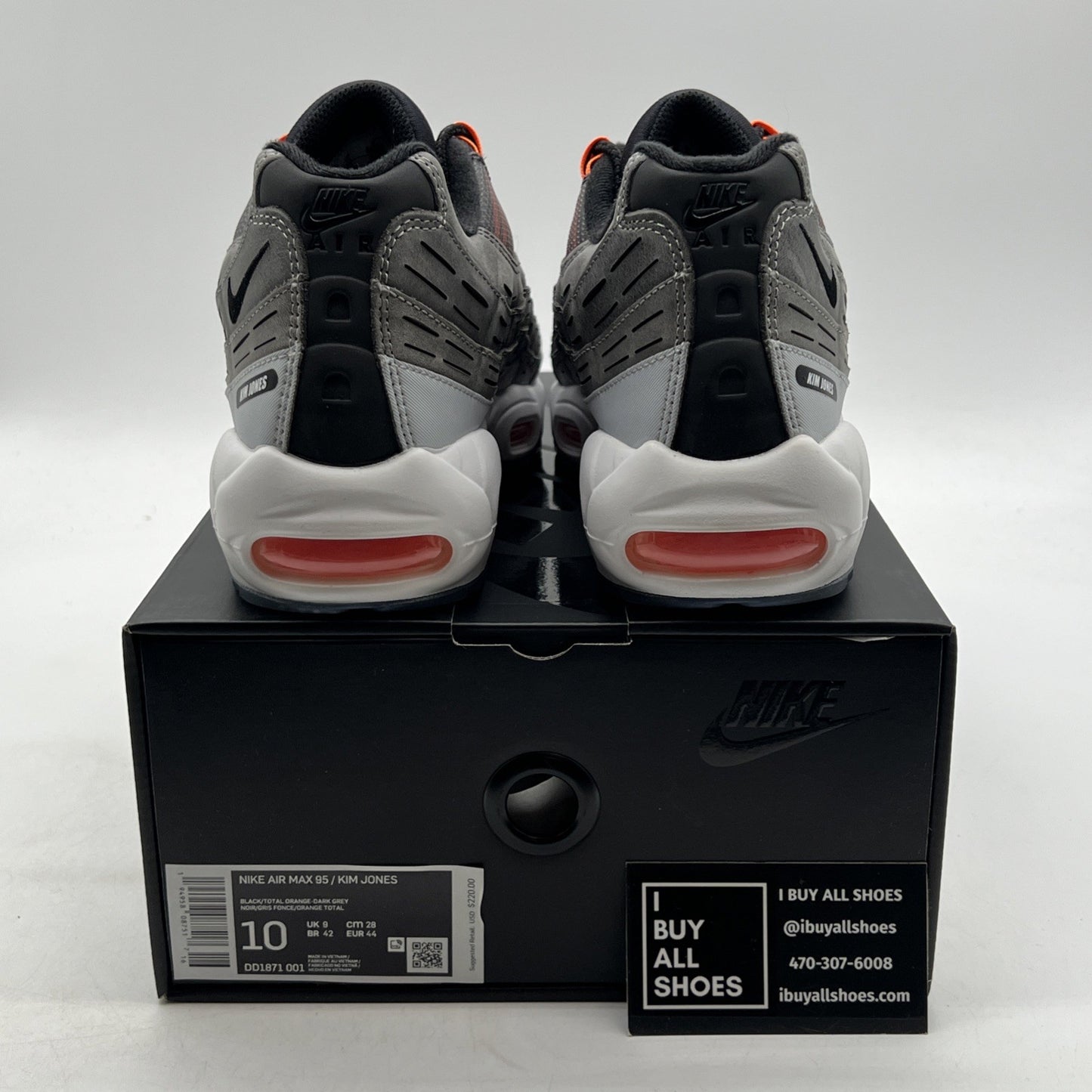 Size 10 - Nike Kim Jones x Air Max 95 Total Orange (DD1871-001)