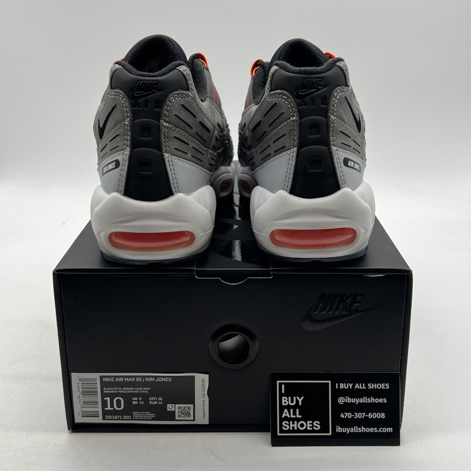 Size 10 - Nike Kim Jones x Air Max 95 Total Orange (DD1871-001)
