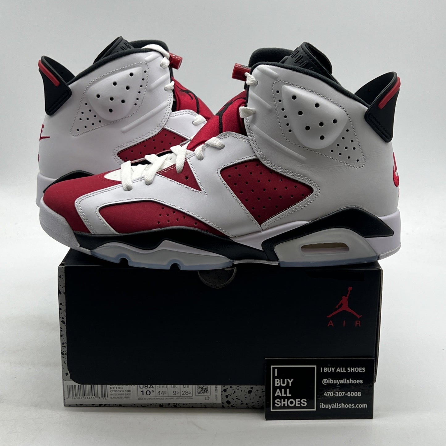 Size 10.5 - Air Jordan 6 Retro OG Mid Carmine (CT8529-106)