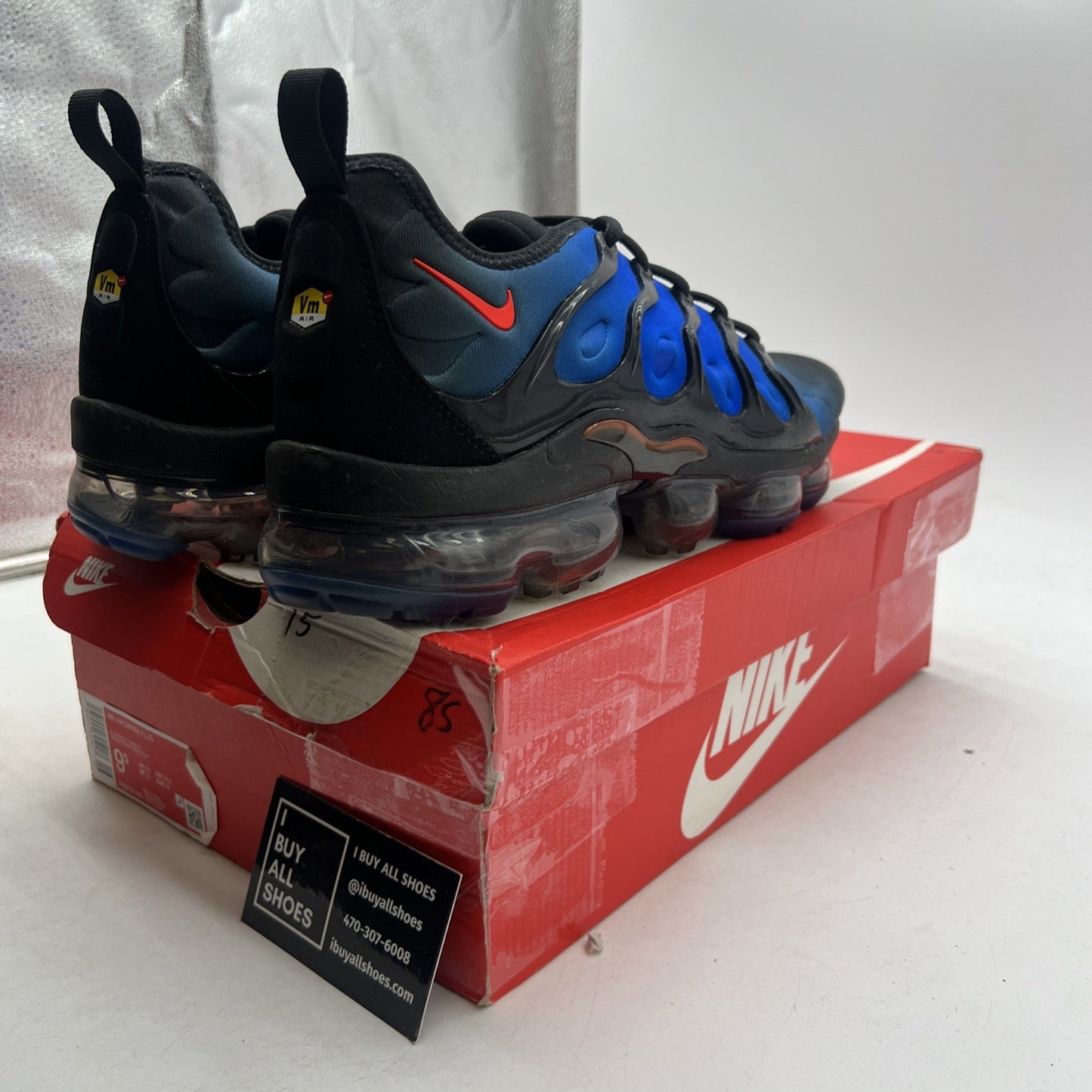 Size 9.5 - Nike Air VaporMax Plus Knicks (DO6679-001)