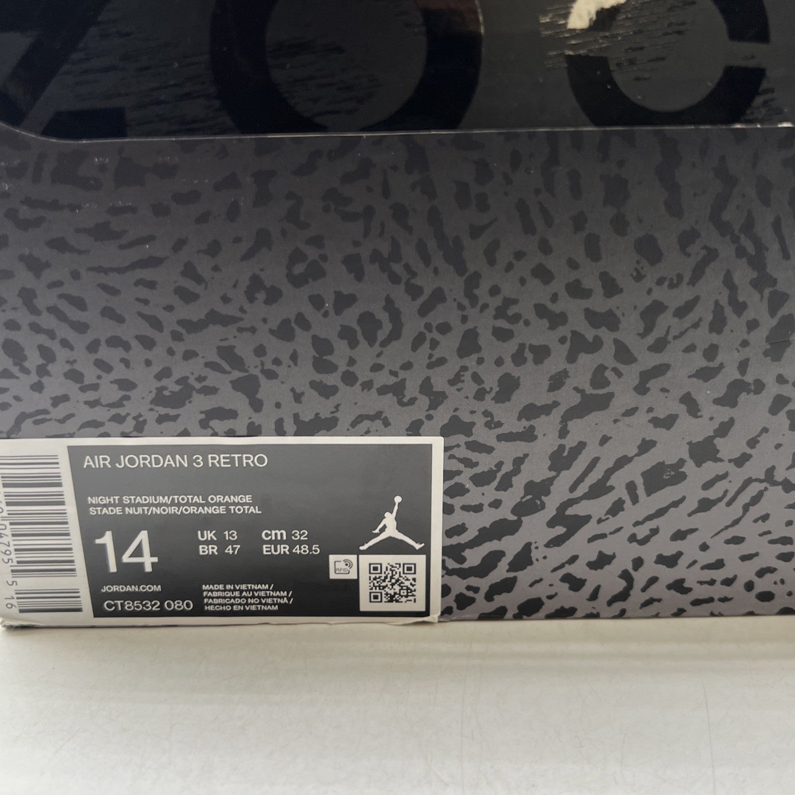 Size 14 - Air Jordan 3 Retro 2023 Mid Fear (CT8532-080)