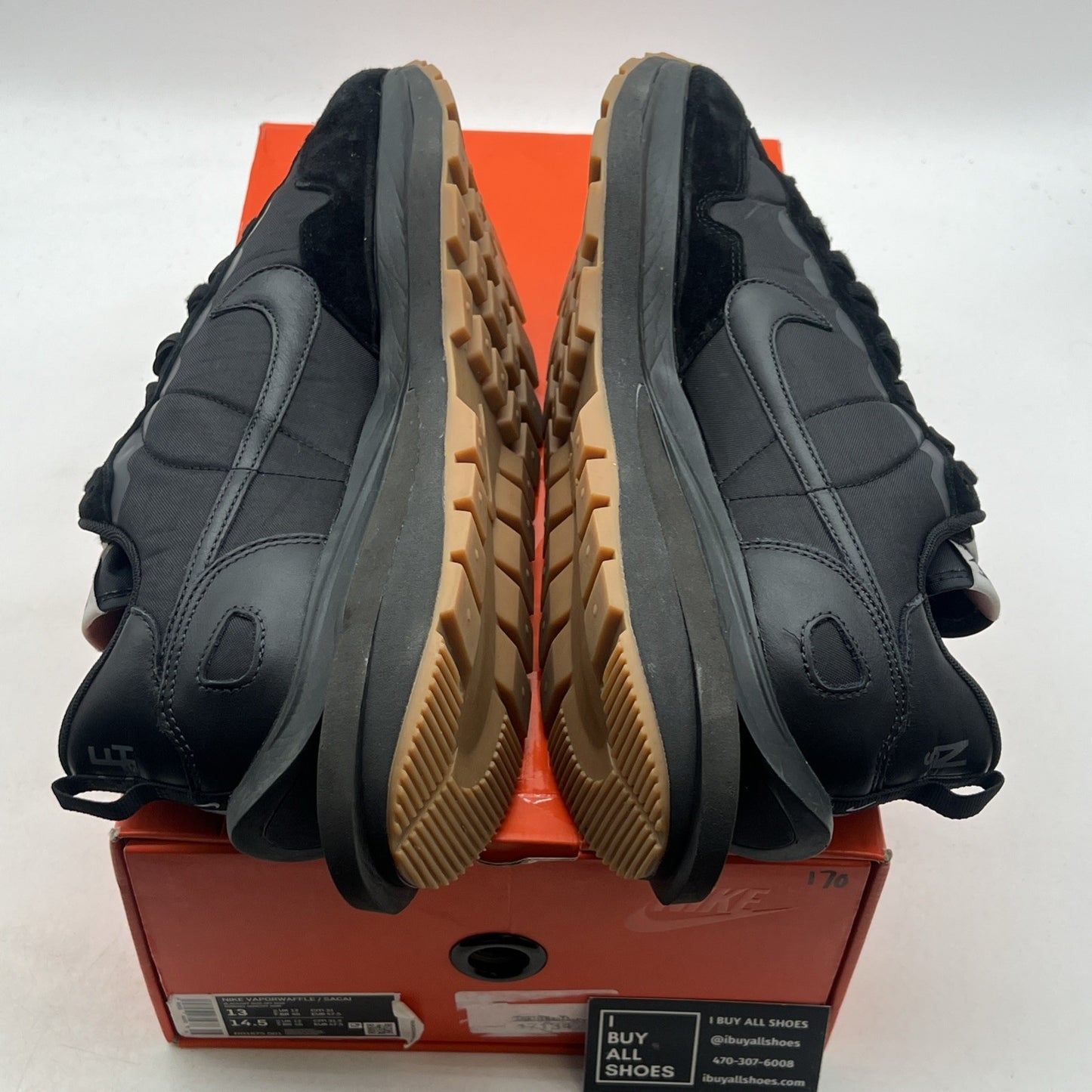 Size 13 - Nike VaporWaffle x Sacai Black (DD1875-001)
