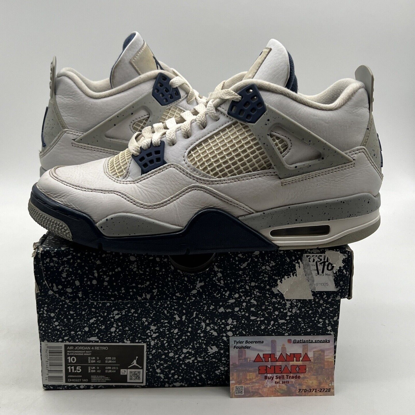 Size 10 - Jordan 4 Retro Mid Midnight Navy (DH6927-140)