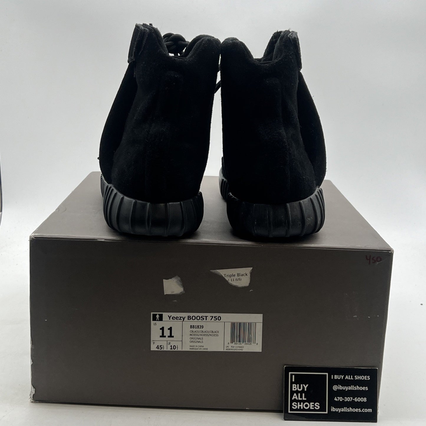 Size 11 - adidas Yeezy Boost 750 Triple Black (BB1839)