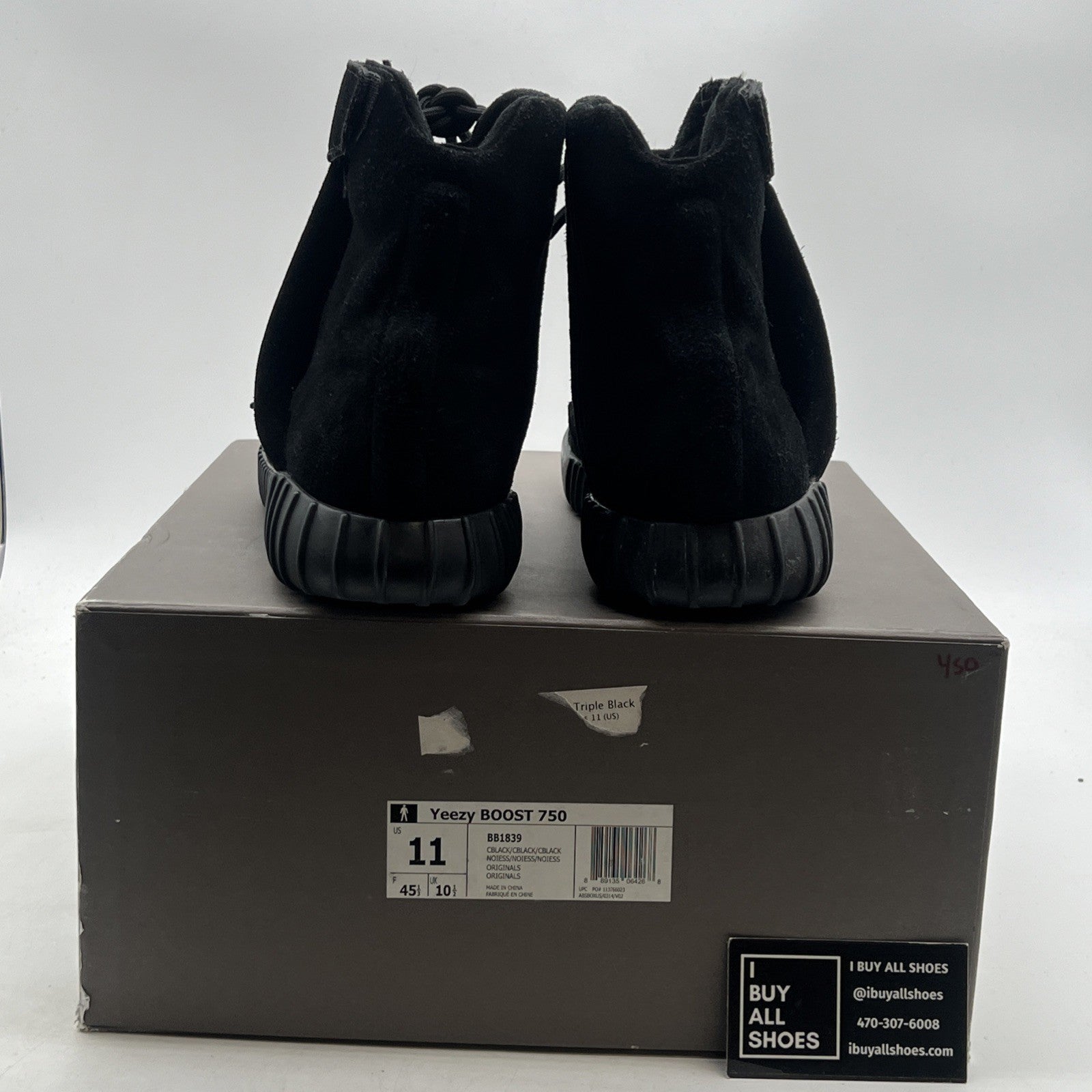 Size 11 - adidas Yeezy Boost 750 Triple Black (BB1839)
