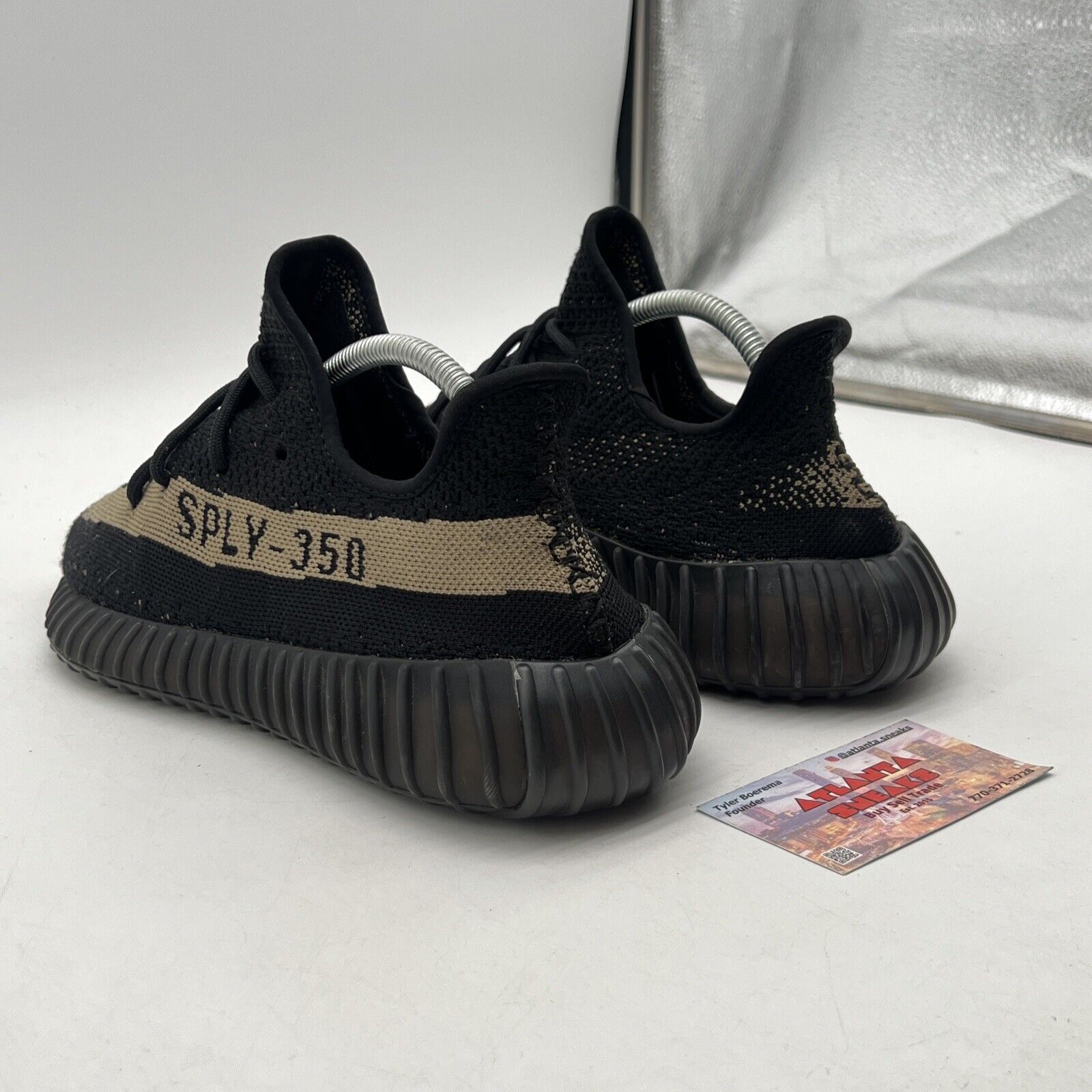 Size 8.5 - adidas Yeezy Boost 350 V2 Green Black (BY9611)