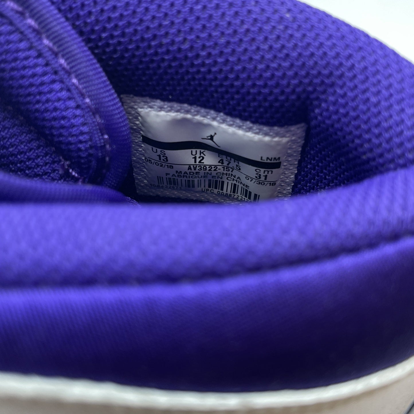 Size 13 - Air Jordan Legacy 312 Lakers (AV3922-157)