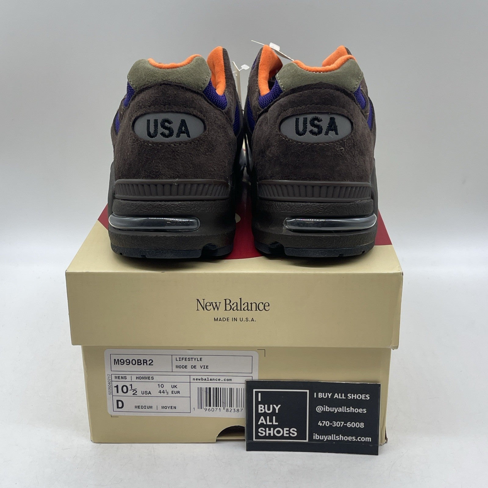 Size 10.5 - New Balance Teddy Santis x 990v2 Made in USA Brown Purple
