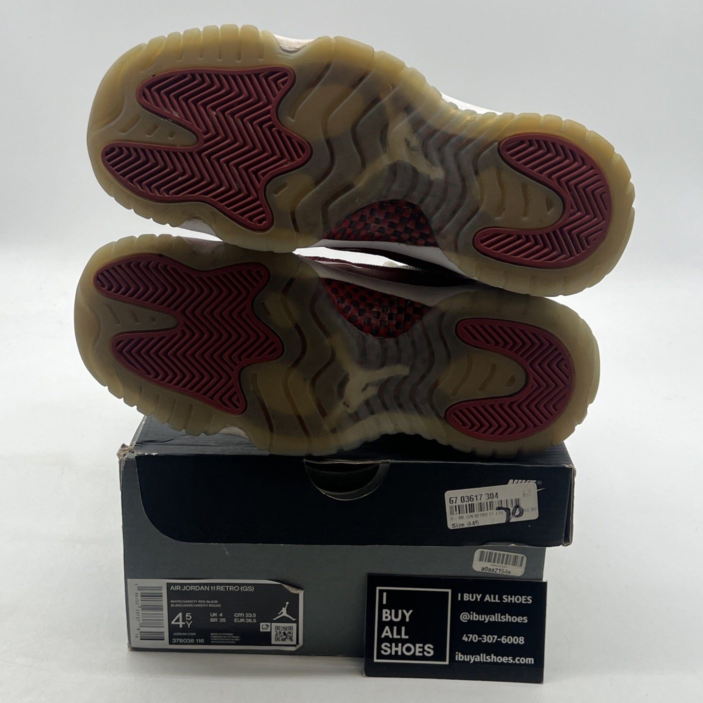 Size 4.5Y - Air Jordan 11 Retro High Cherry (378038-116)