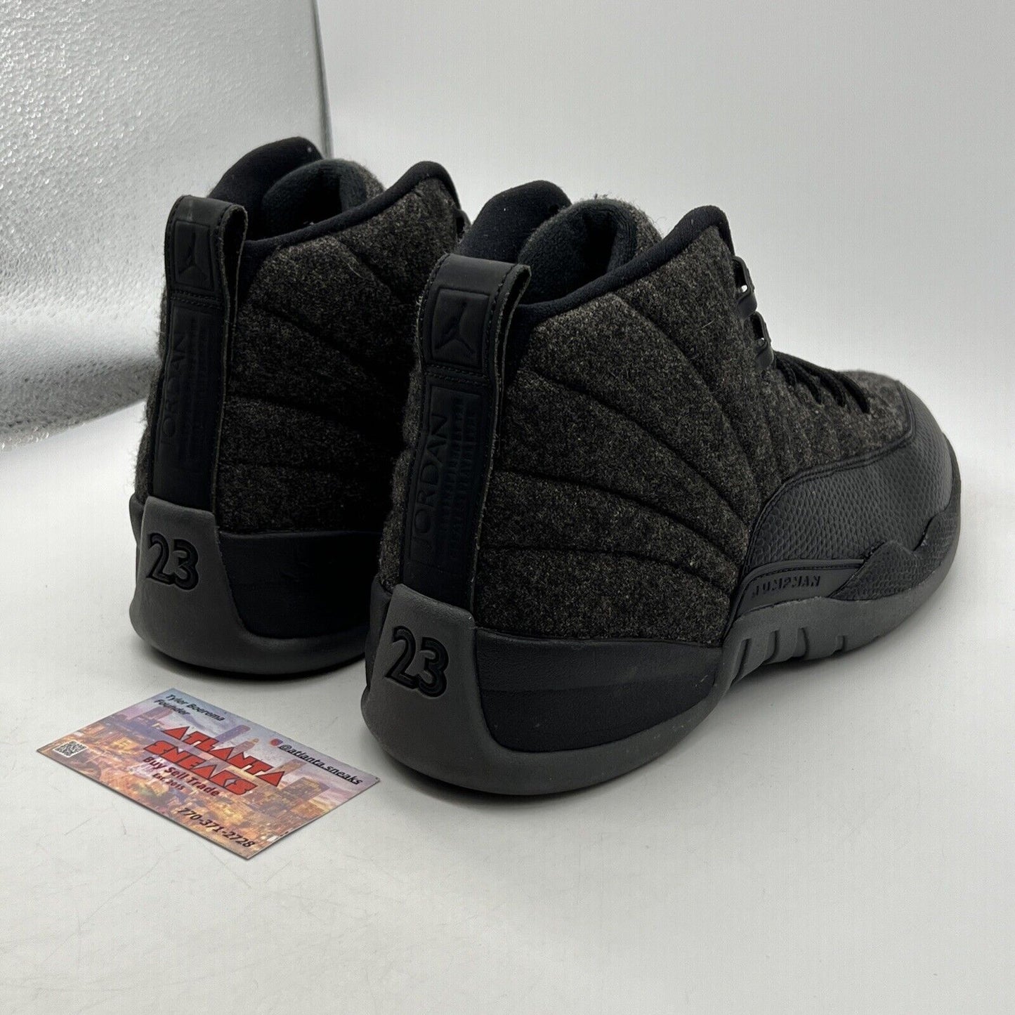 Size 10 - Air Jordan 12 Retro Wool Black Grey (852627-003)