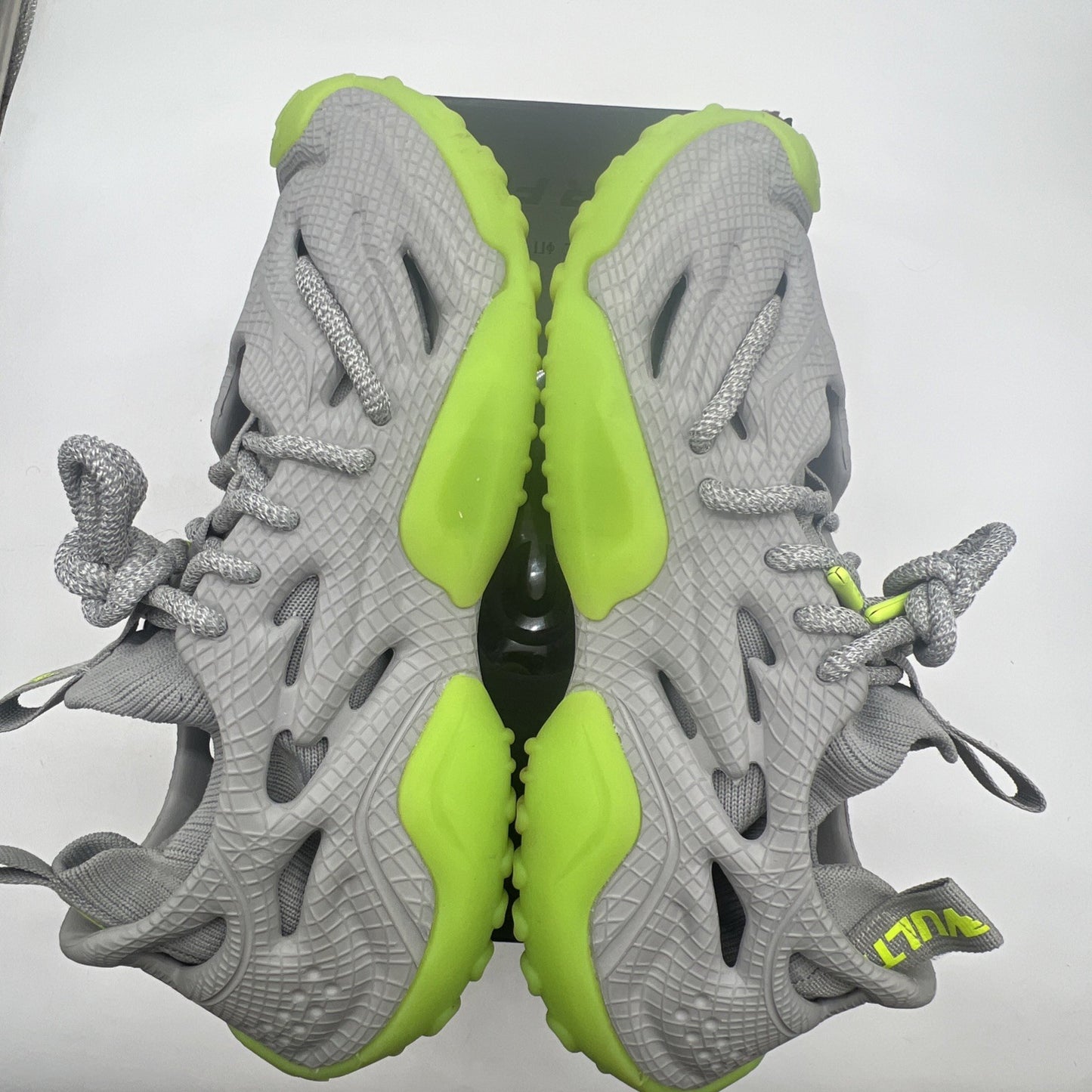 Size 11 - SIA Collective Men's Vulture Foam "Cryptonite" Glow Shoes Grey/Green