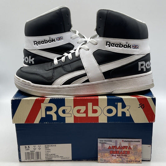 Size 9.5 - Reebok BB 5600 Archive Black White Grey Leather (CN5692)