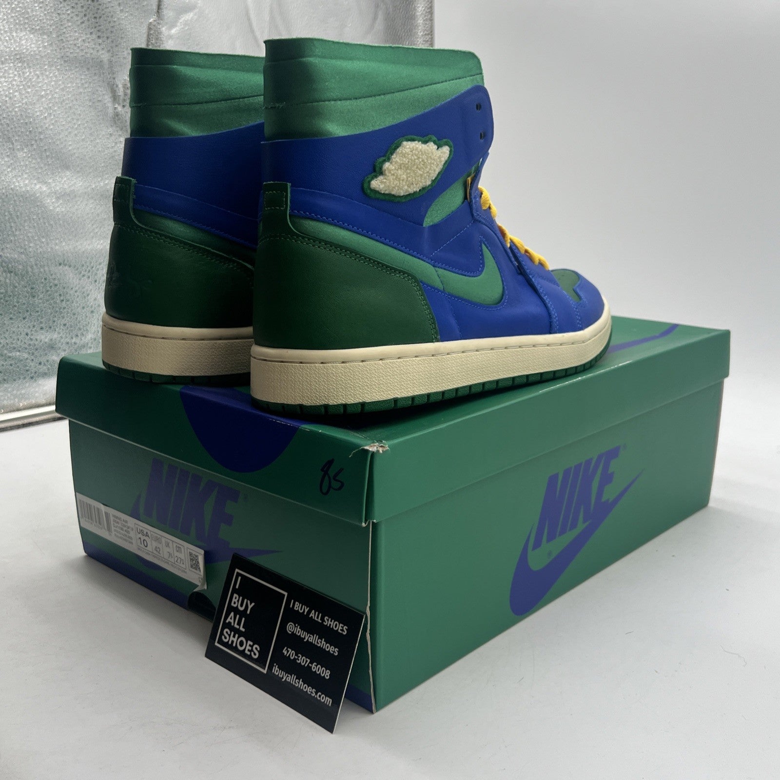 Size 10 - Aleali May x Air Jordan 1 Zoom Comfort High Califia W (DJ1199-400)