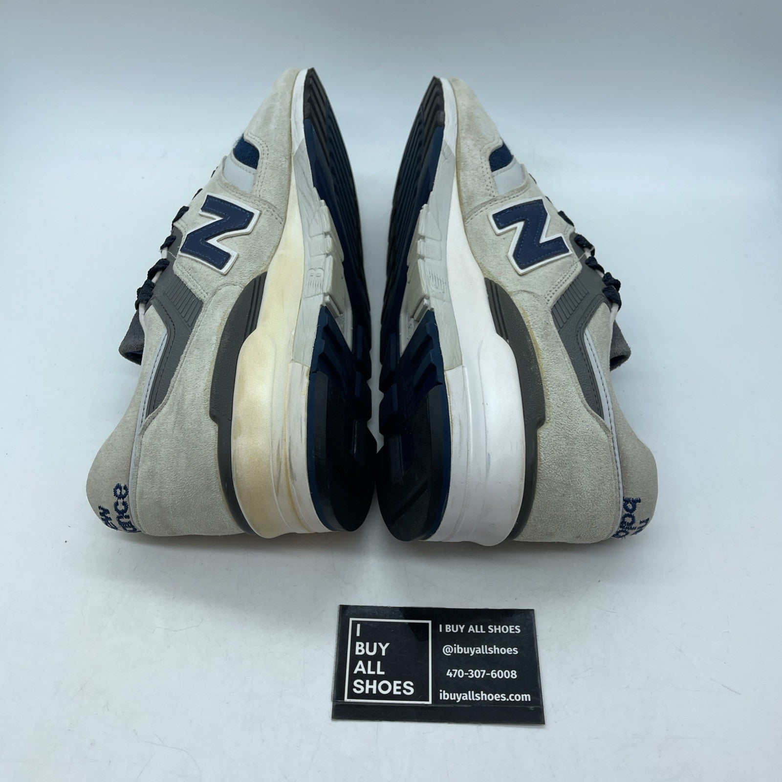 Size 12 - New Balance J Crew x 997 Moonshot Grey blue Suede (M997JC2)