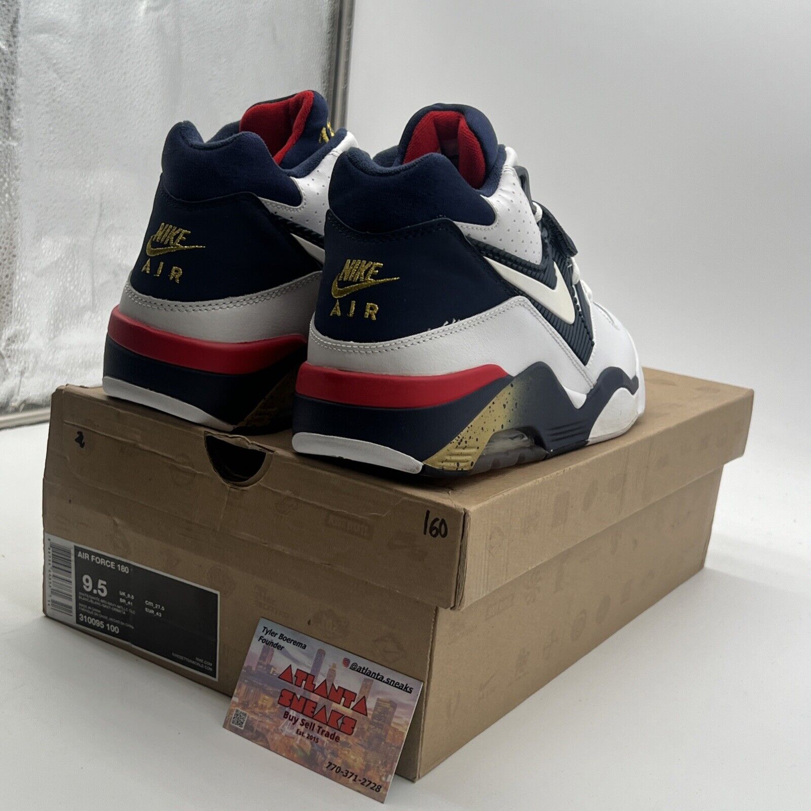 Size 9.5 - Nike Air Force 180 2012 Dream Team (310095-100)