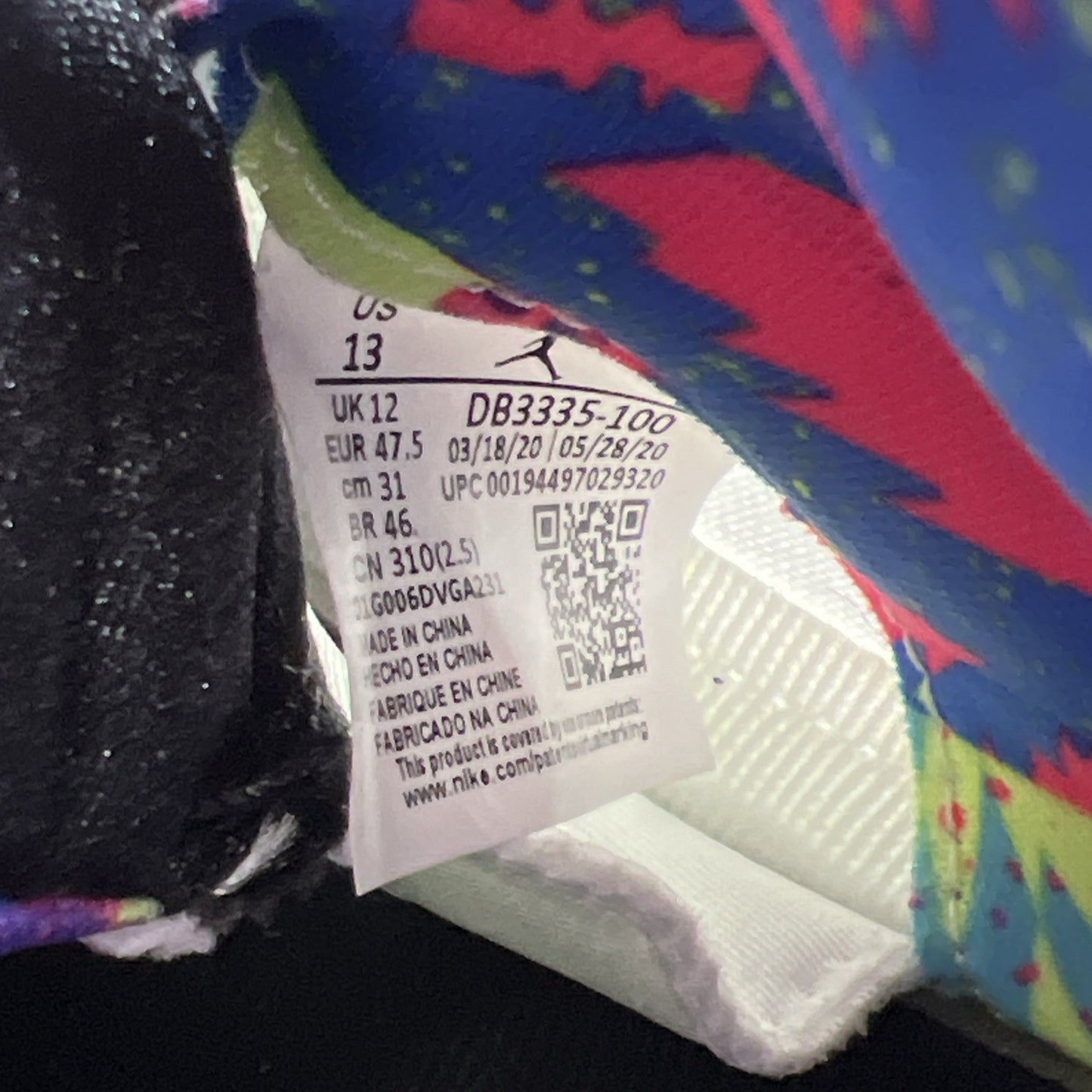 Size 13 - Air Jordan 5 Retro Alternate Bel-Air 2020 (DB3335-100)
