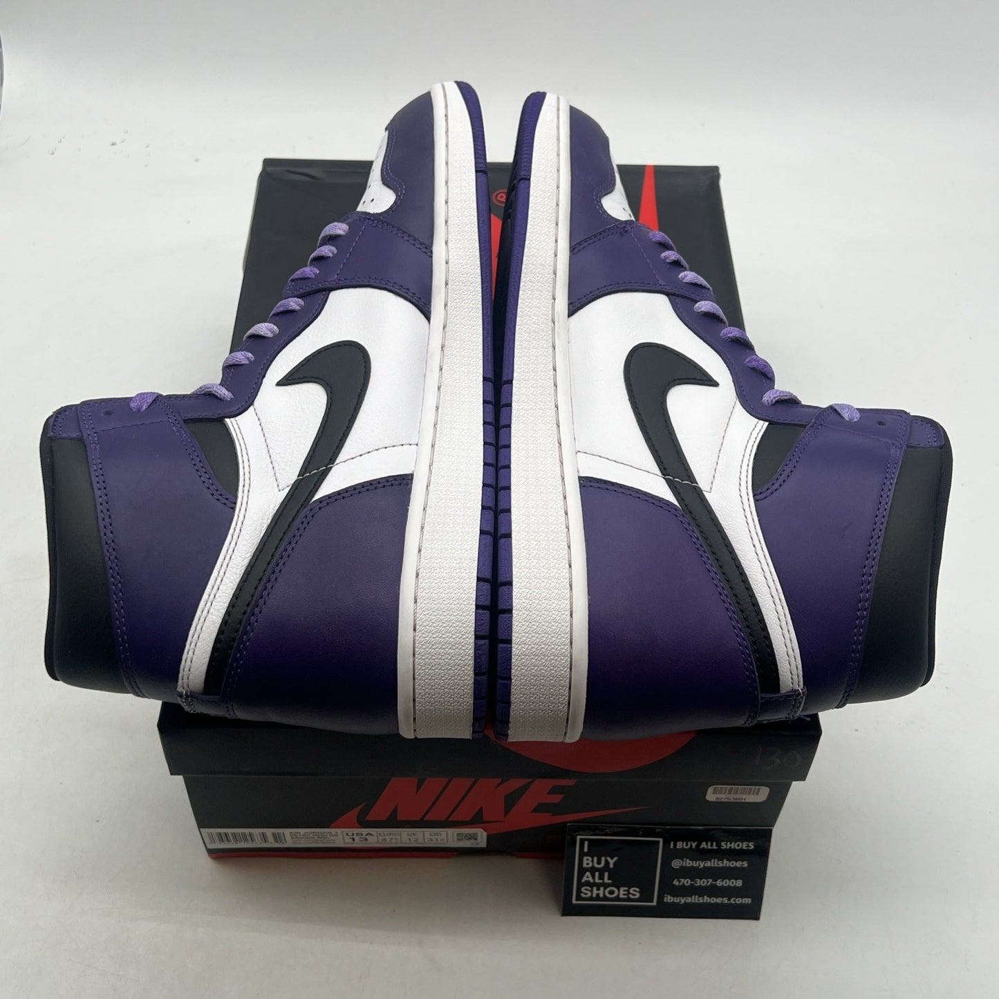 Size 13 - Air Jordan 1 Retro OG High Court Purple 2.0 (555088-500)