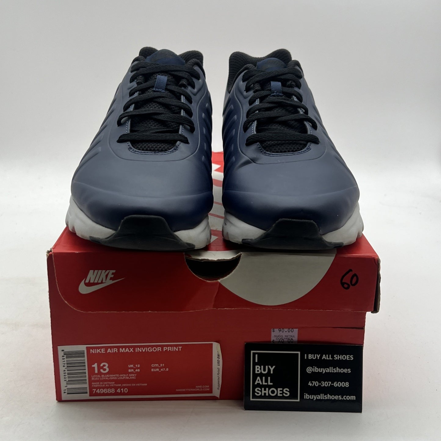 Size 13 - Nike Air Max Invigor Print Loyal Blue (749688-410)