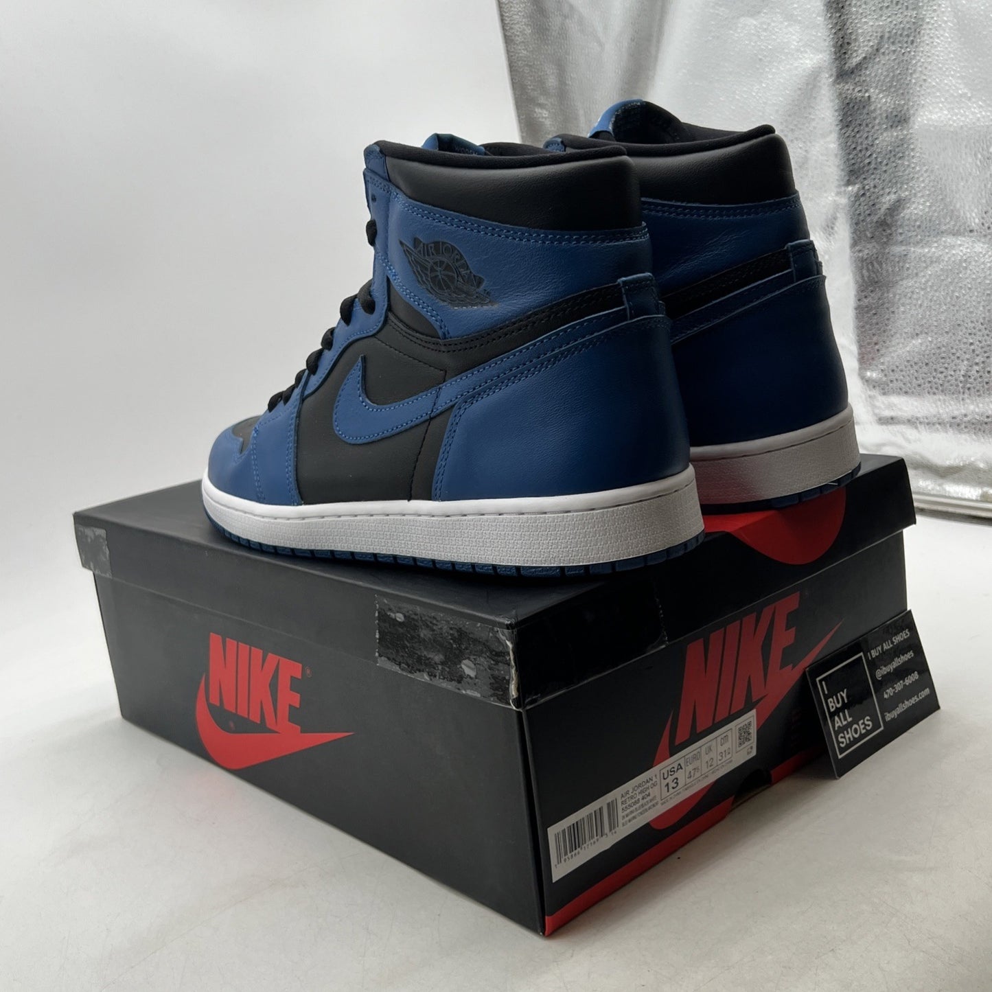 Size 13 - Air Jordan 1 Retro OG High Dark Marina Blue (555088-404)