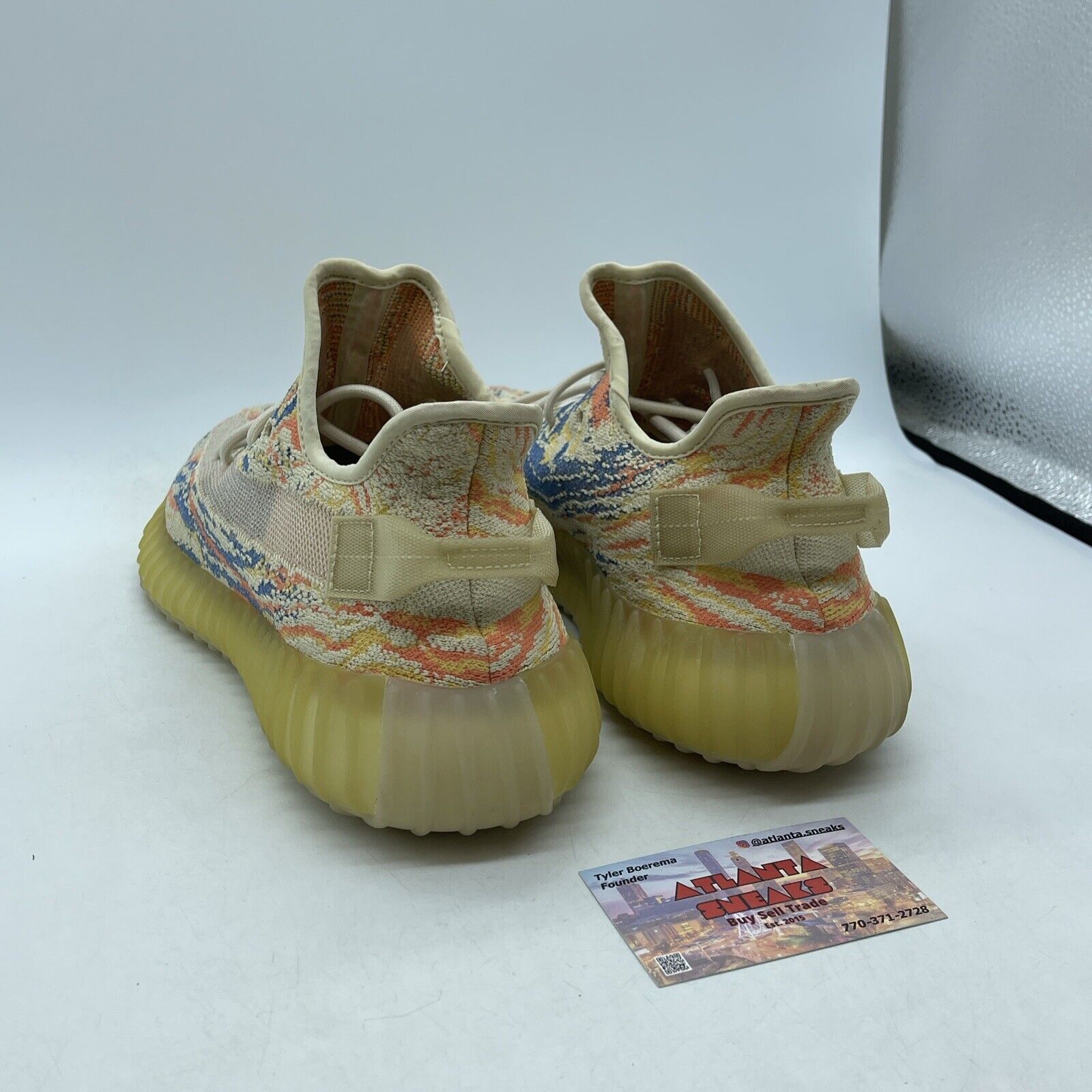 Size 9 - adidas Yeezy Boost 350 V2 Low MX Oat Blue Yellow Orange Suede (GW3773)