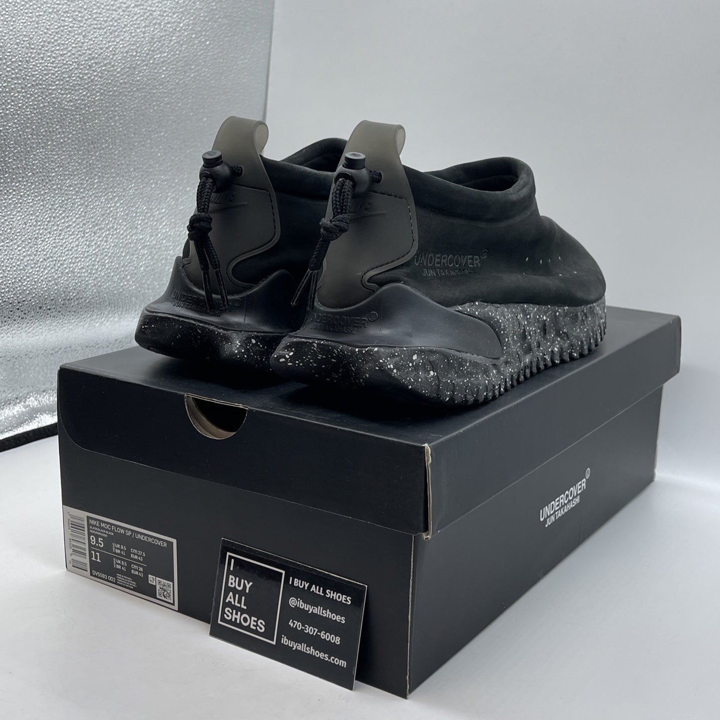 Size 9.5 - Nike Undercover x Moc Flow Black Suede (DV5593-002)