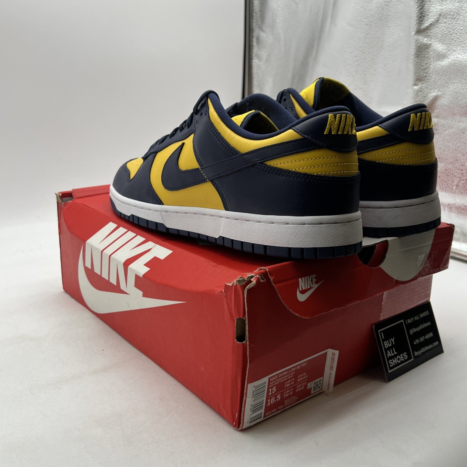 Size 15 - Nike Dunk Low Michigan 2021 (DD1391-700)