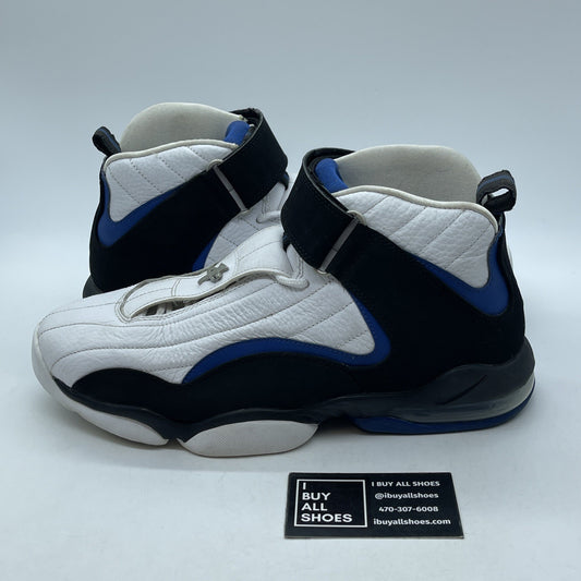 Size 10.5 - Nike Air Penny 4 OG Orlando Black White Suede Leather (864018-100)