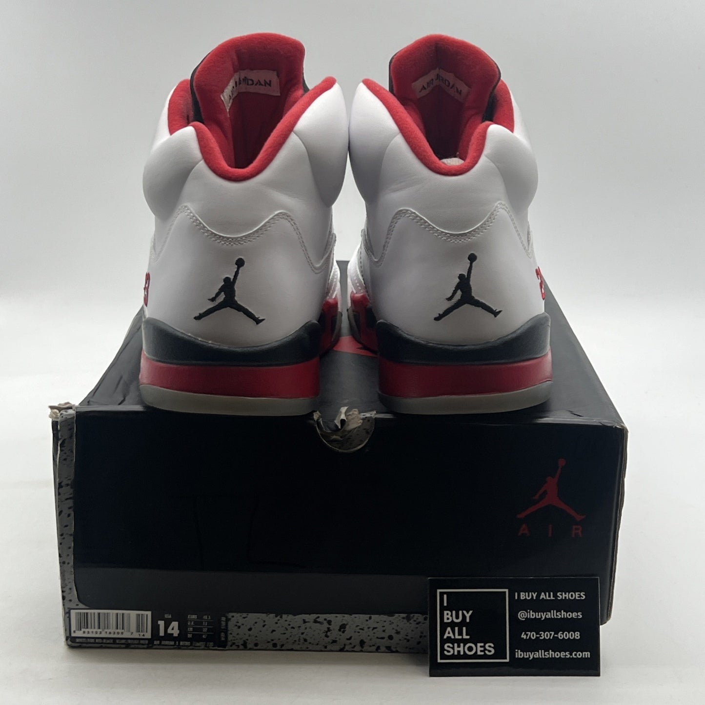 Size 14 - Air Jordan 5 Retro 2013 Fire Red (136027-120)