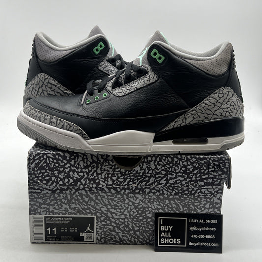 Size 11 - Air Jordan 3 Retro Green Glow (CT8532-031)