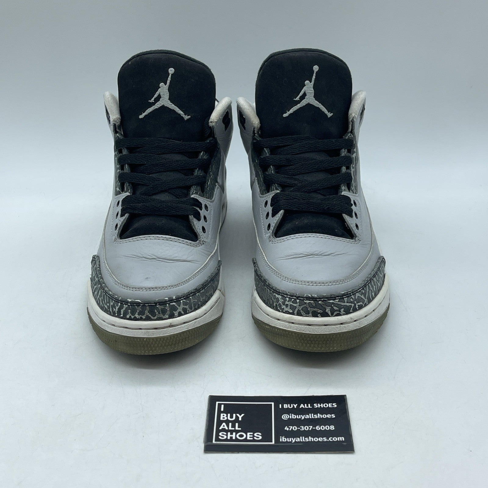 Size 9 - Air Jordan 3 Retro Wolf Grey (136064-004)