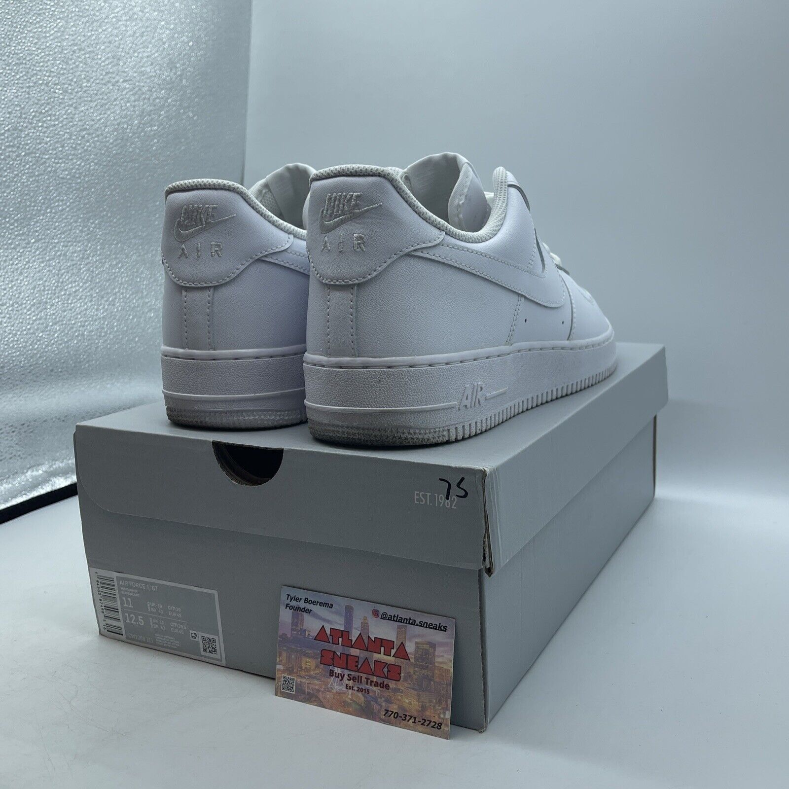 Size 11 - Nike Air Force 1 '07 Low Triple White Leather (CW2288-111)