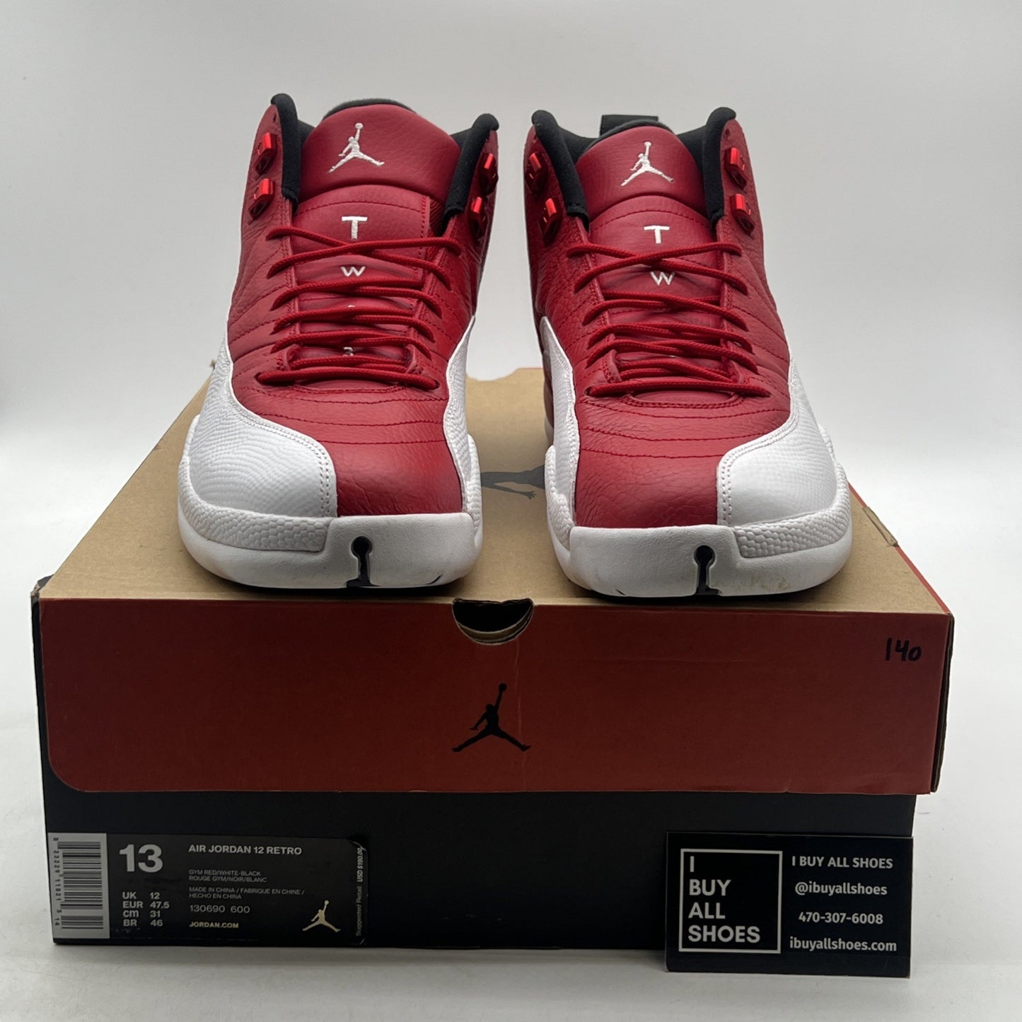 Size 13 - Air Jordan 12 Retro Gym Red (130690-600)