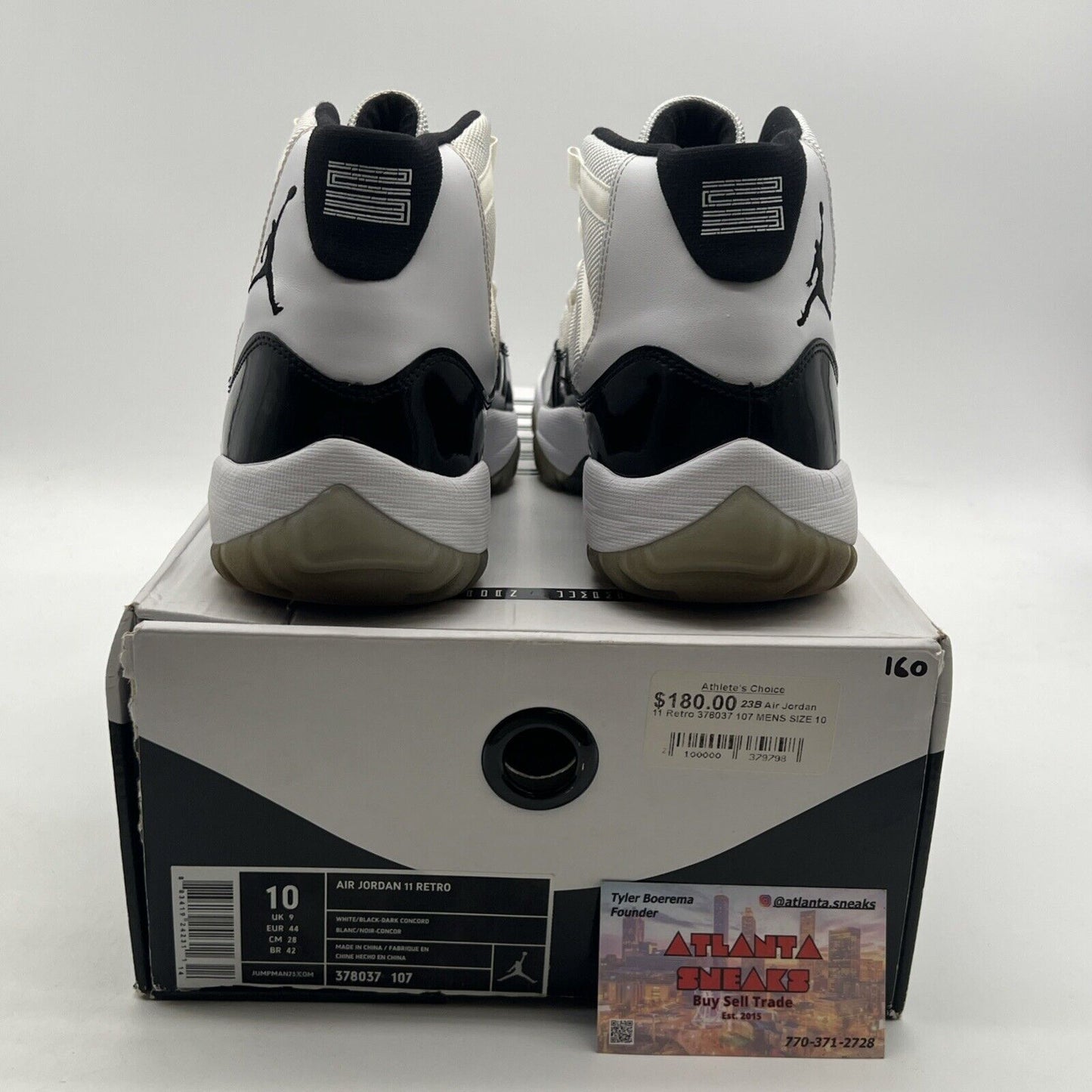 Size 10 - Air Jordan 11 Retro Concord 2011 (378037-107)