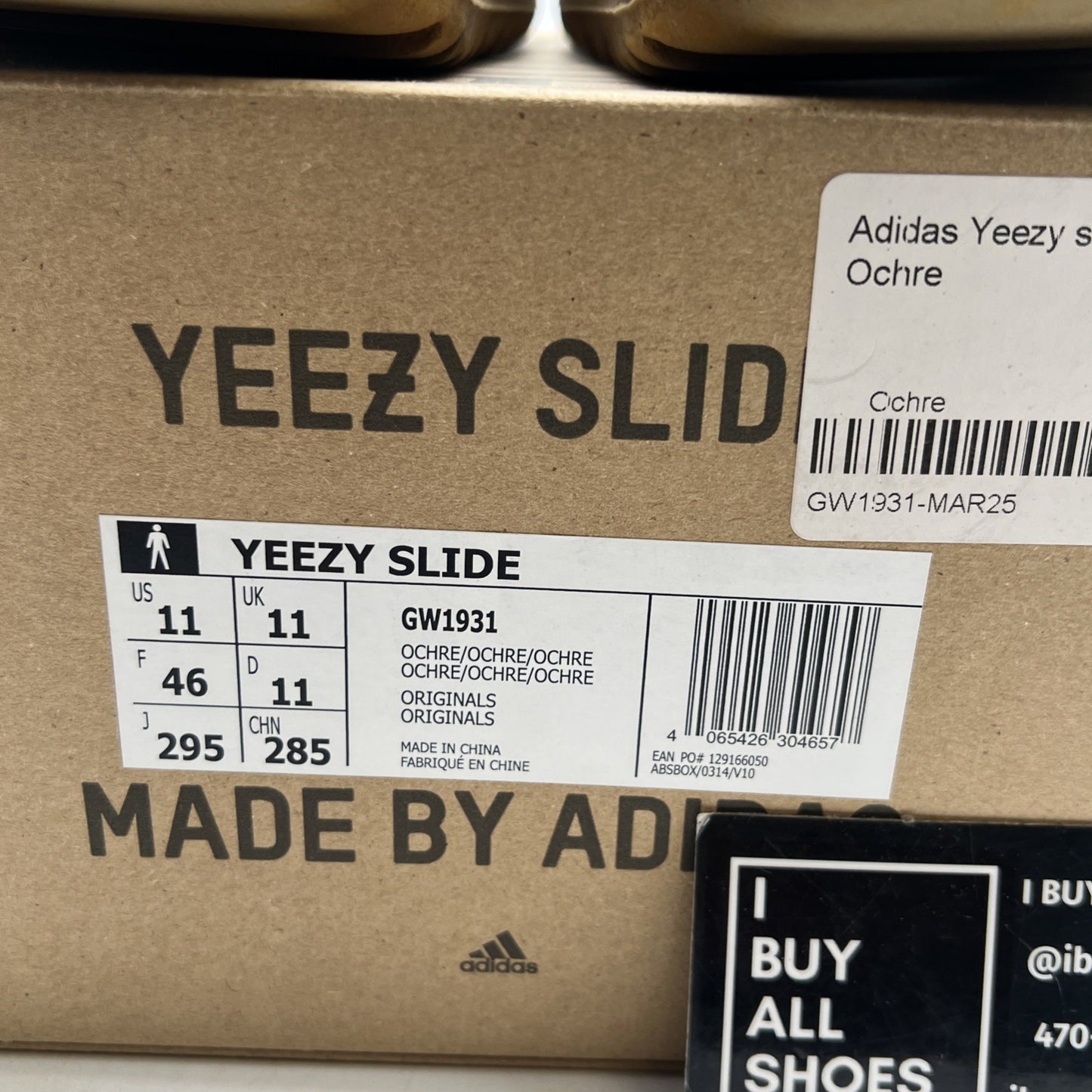 Size 11 - Adidas Yeezy Slide Ochre Men's (GW1931)