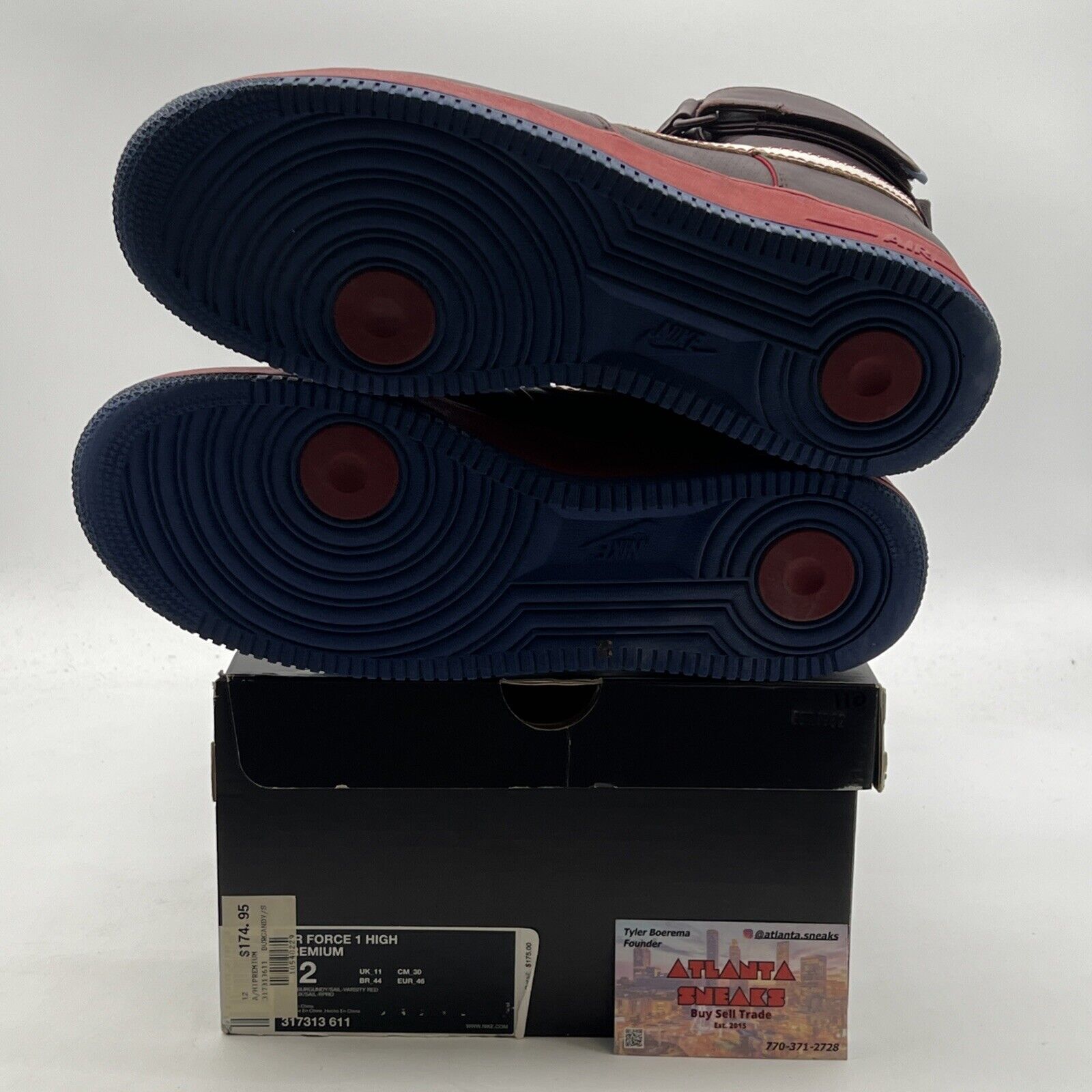 Size 12 - Nike Air Force 1 Premium High Barkley Pack (317313-611)