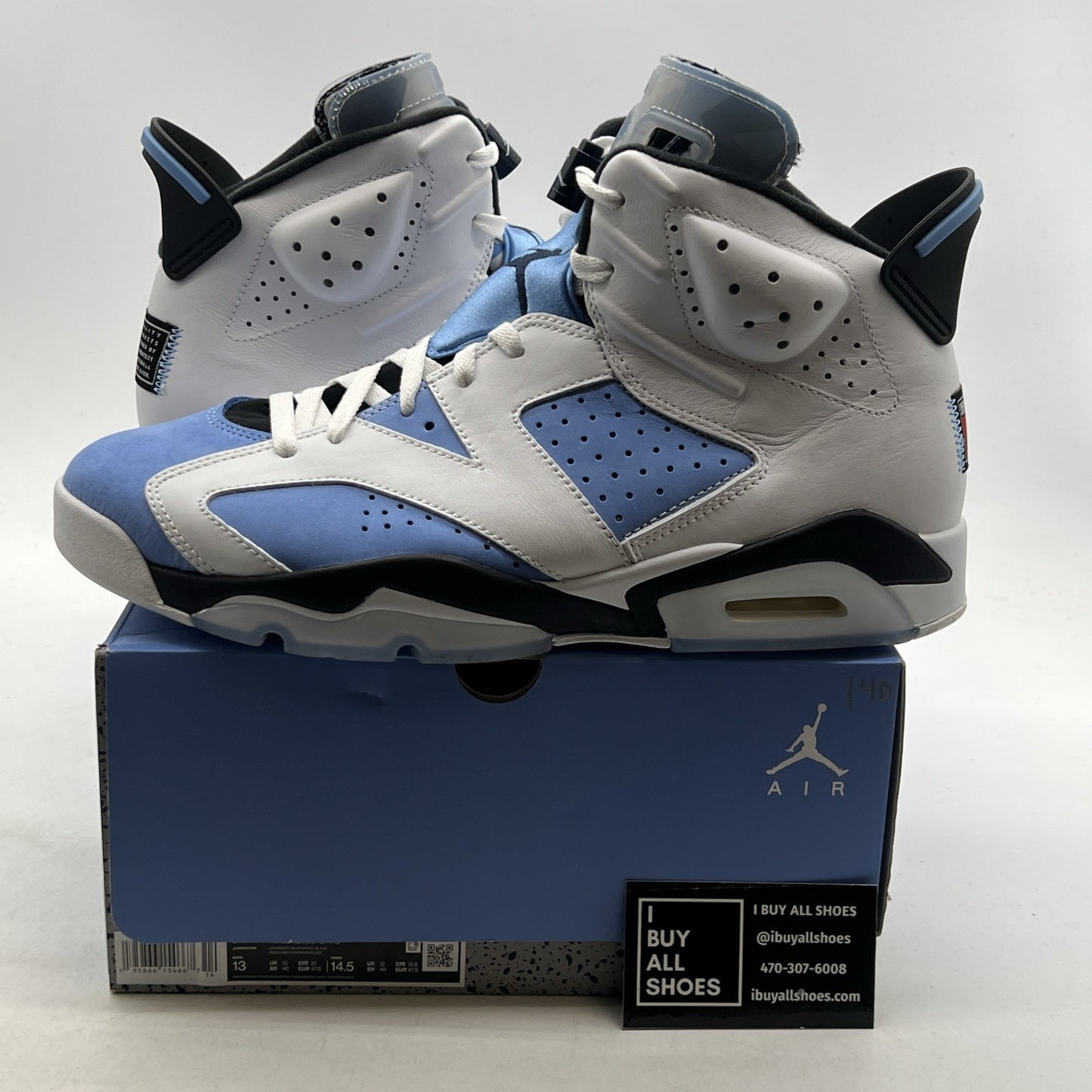 Size 13 - Air Jordan 6 Retro Mid UNC Home (CT8529-410)