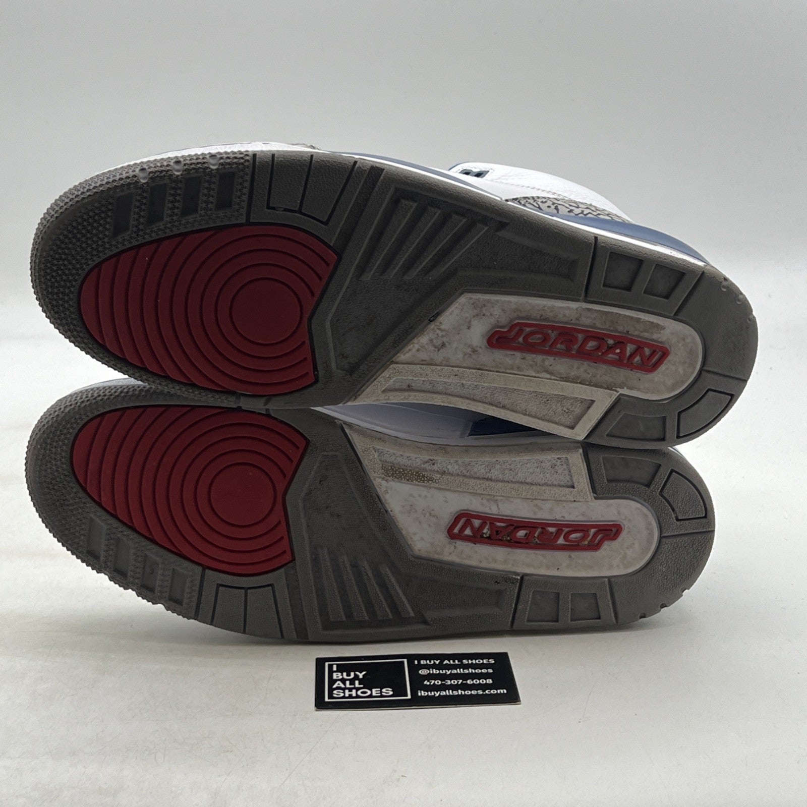Size 12 - Air Jordan 3 Retro 2011 True Blue (136064-104)