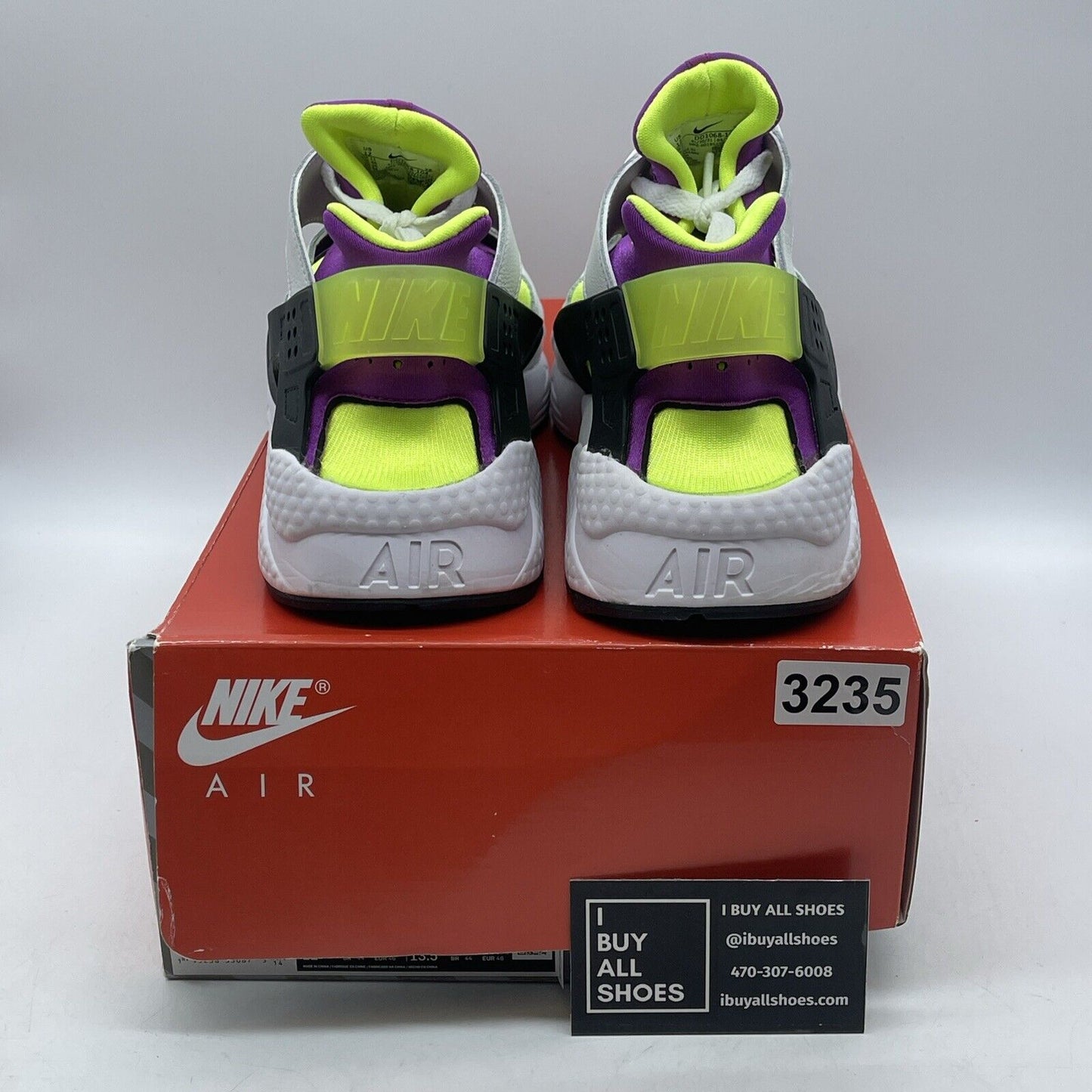 Size 12 - Nike Air Huarache Magenta White Purple Black Suede Leather (DD1068-104