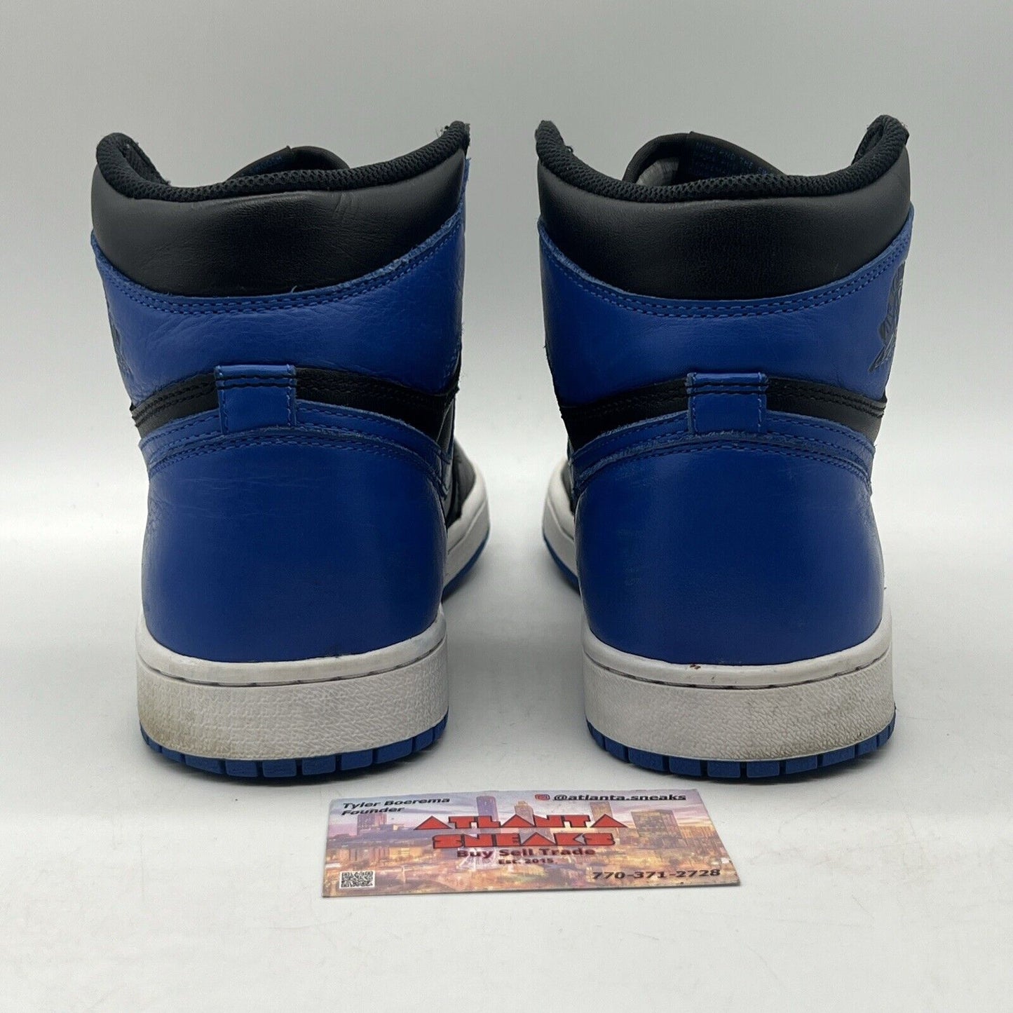 Size 9.5 - Jordan 1 Retro OG High Royal Black Blue White Leather (555088-007)