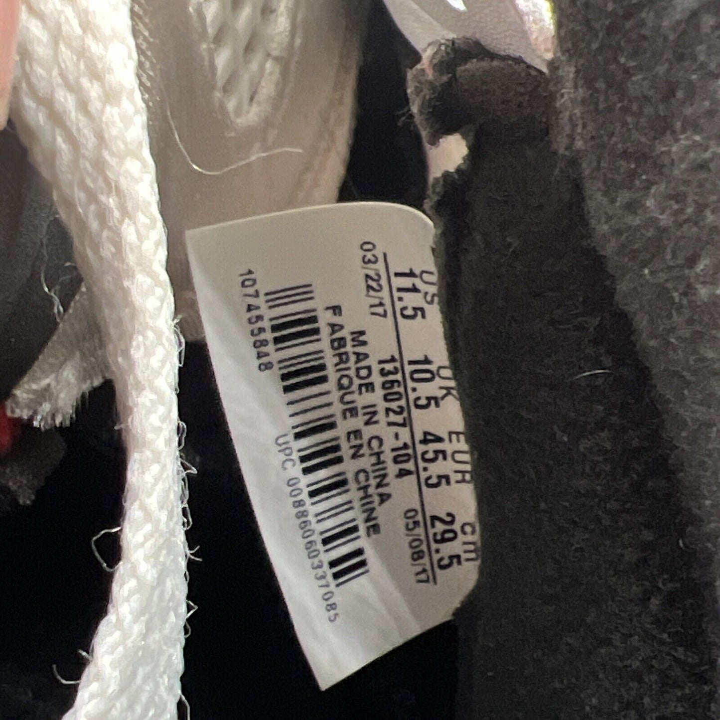 Size 11.5 - Air Jordan 5 Retro White Cement (136027-104)